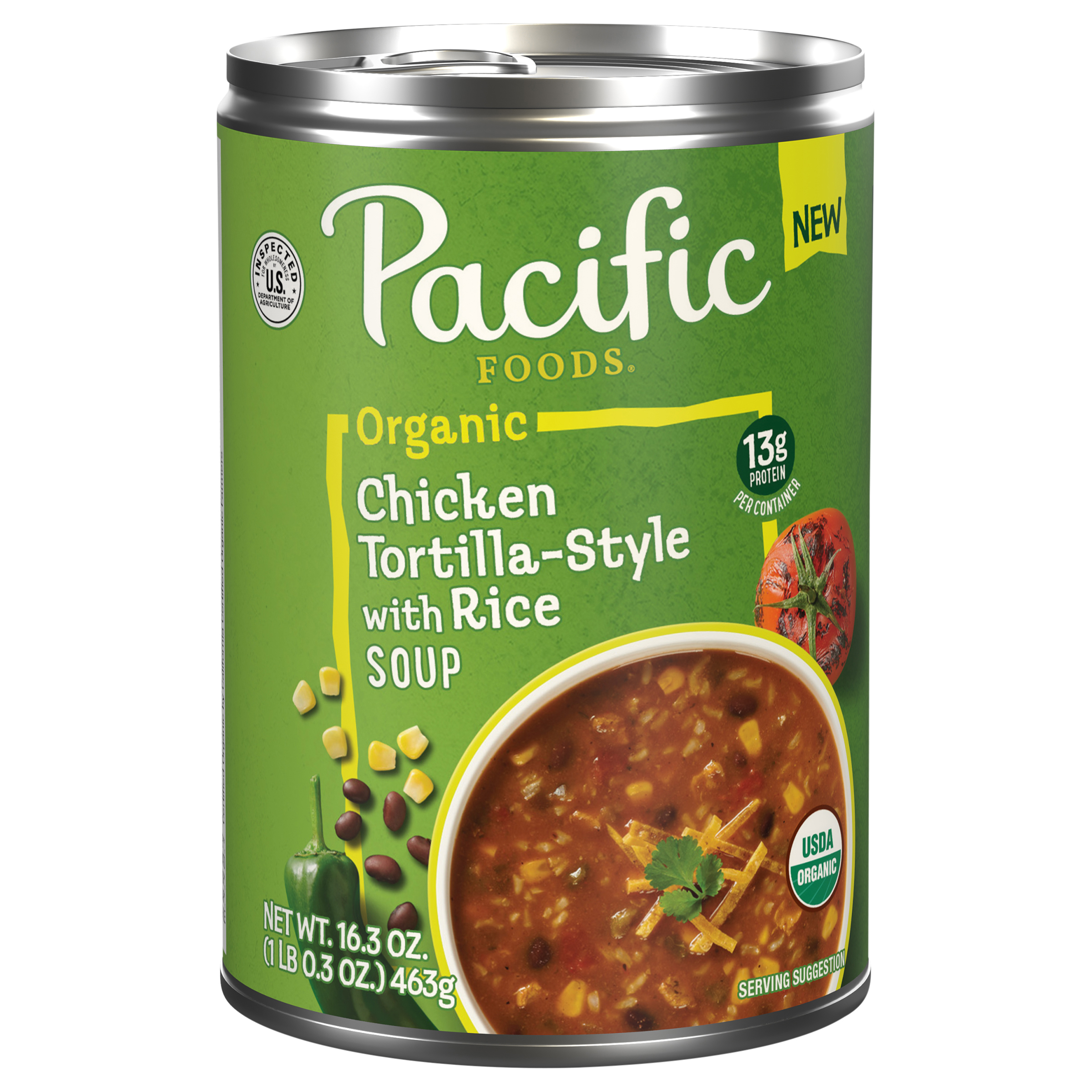 Pacific Foods Organic Chicken Tortilla-Style with Rice Soup