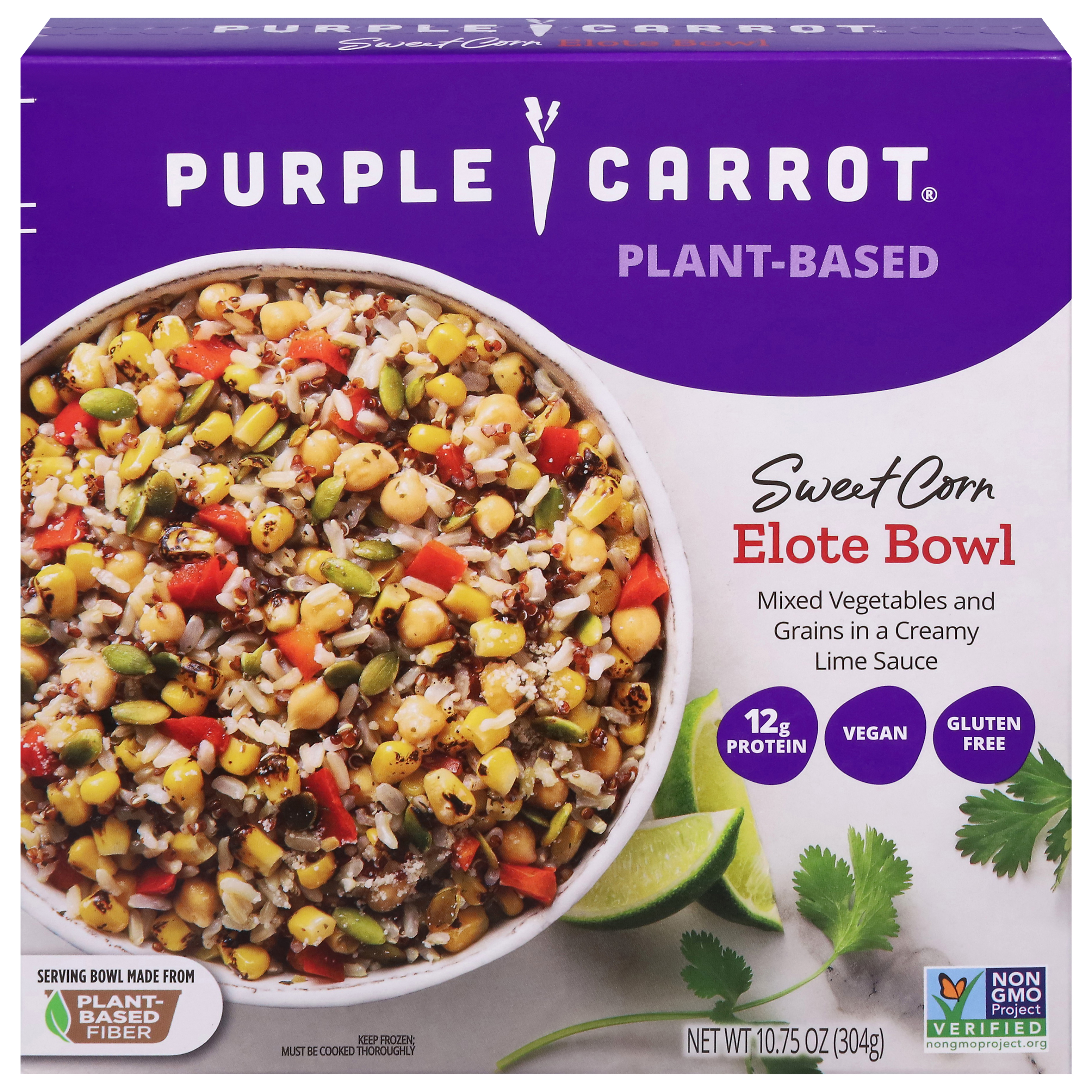 Purple Carrot Plant-Based Sweet Corn Elote Bowl