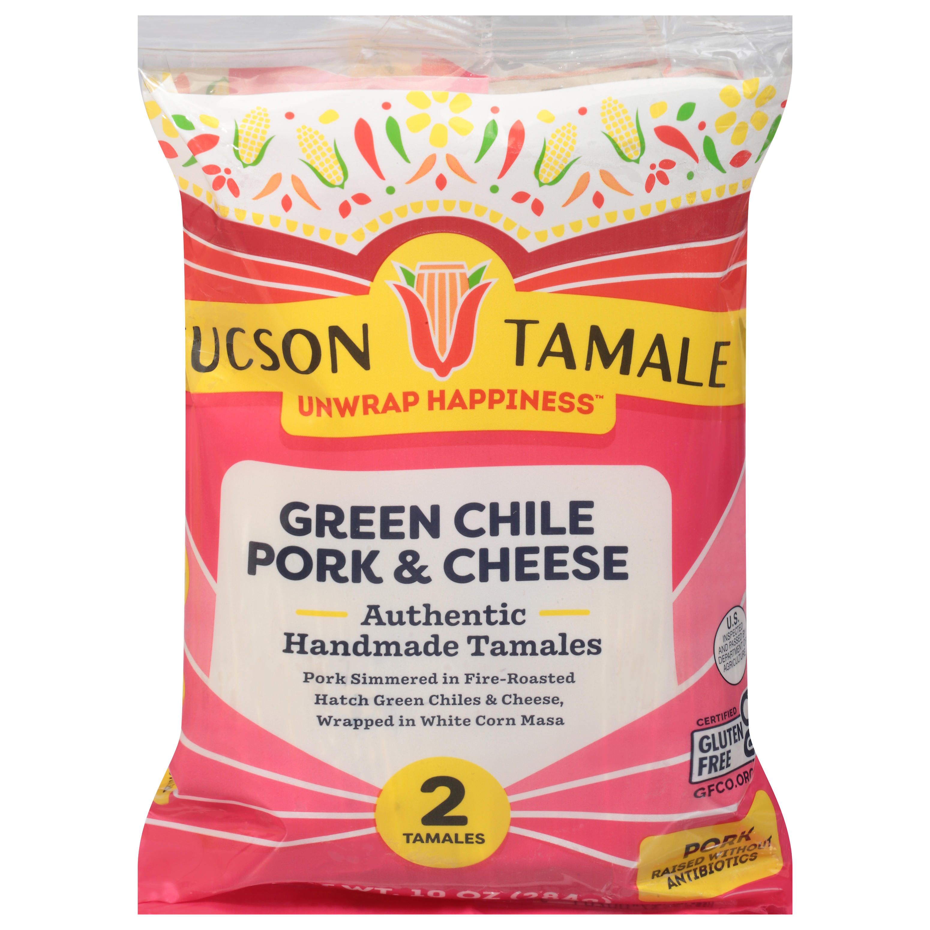 Tucson Tamale Unwrap Happiness Green Chile Pork & Cheese Tamales