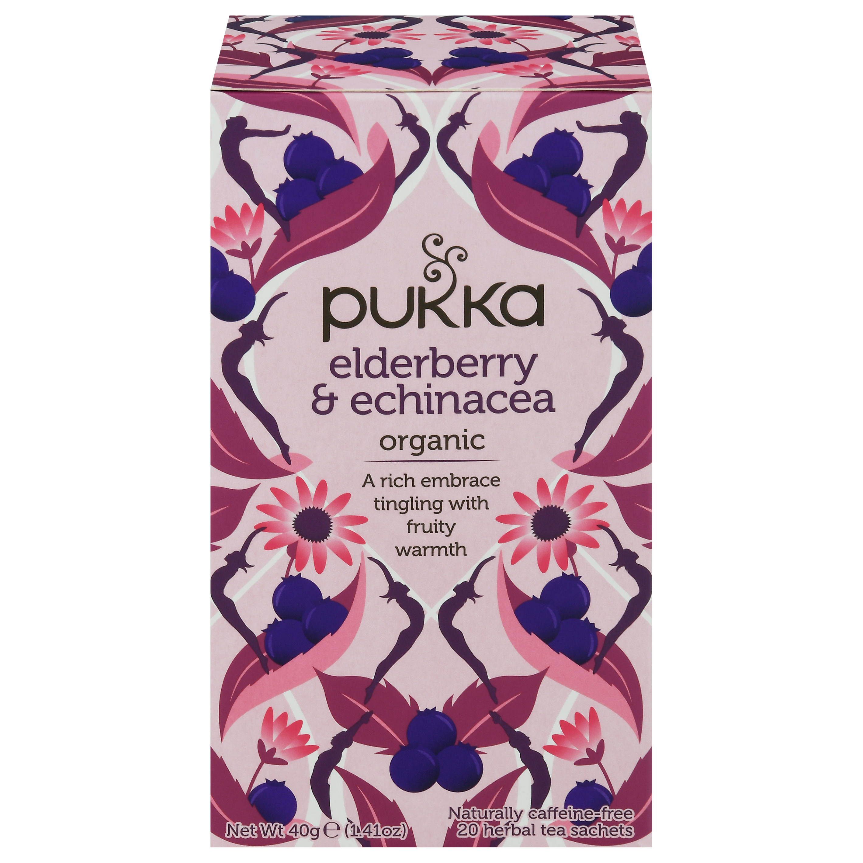 Pukka Organic Elderberry & Echinacea Herbal Tea 20 ea Sachets