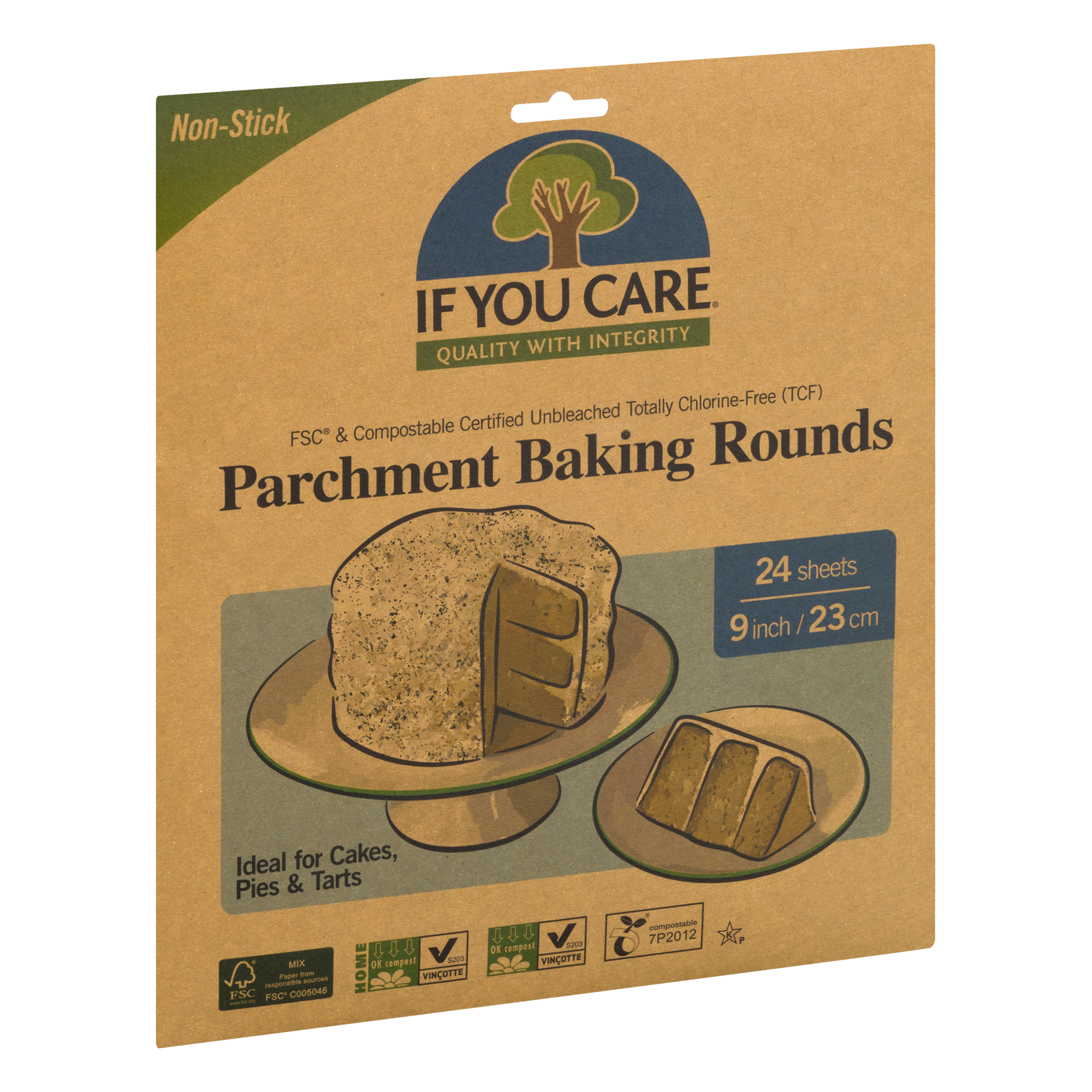 If You Care 9 Inch Non-Stick Parchment Baking Rounds