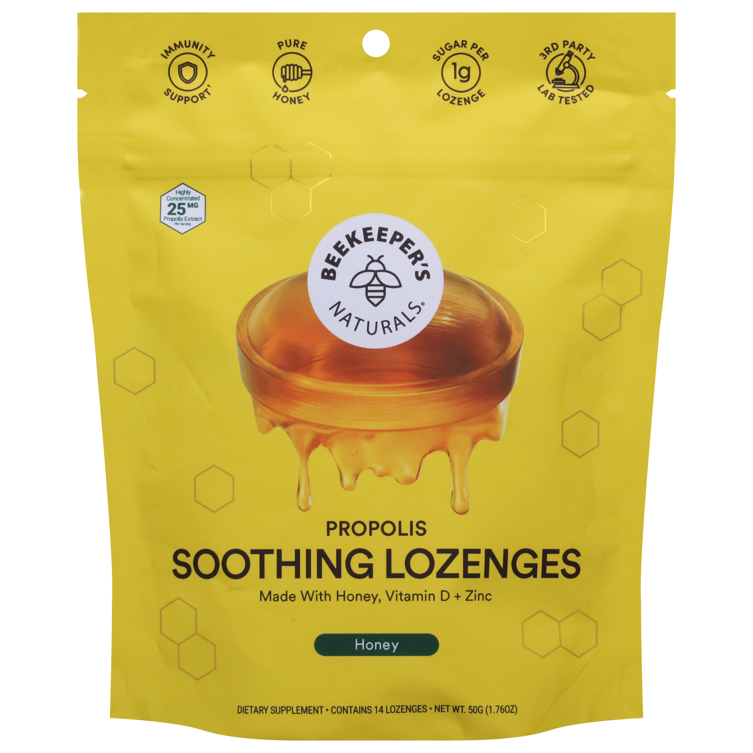 Beekeeper's Naturals Propolis Honey Soothing Lozenges