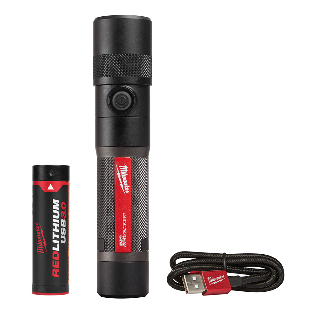 REDLITHIUM™ USB 1100L Twist Focus Flashlight