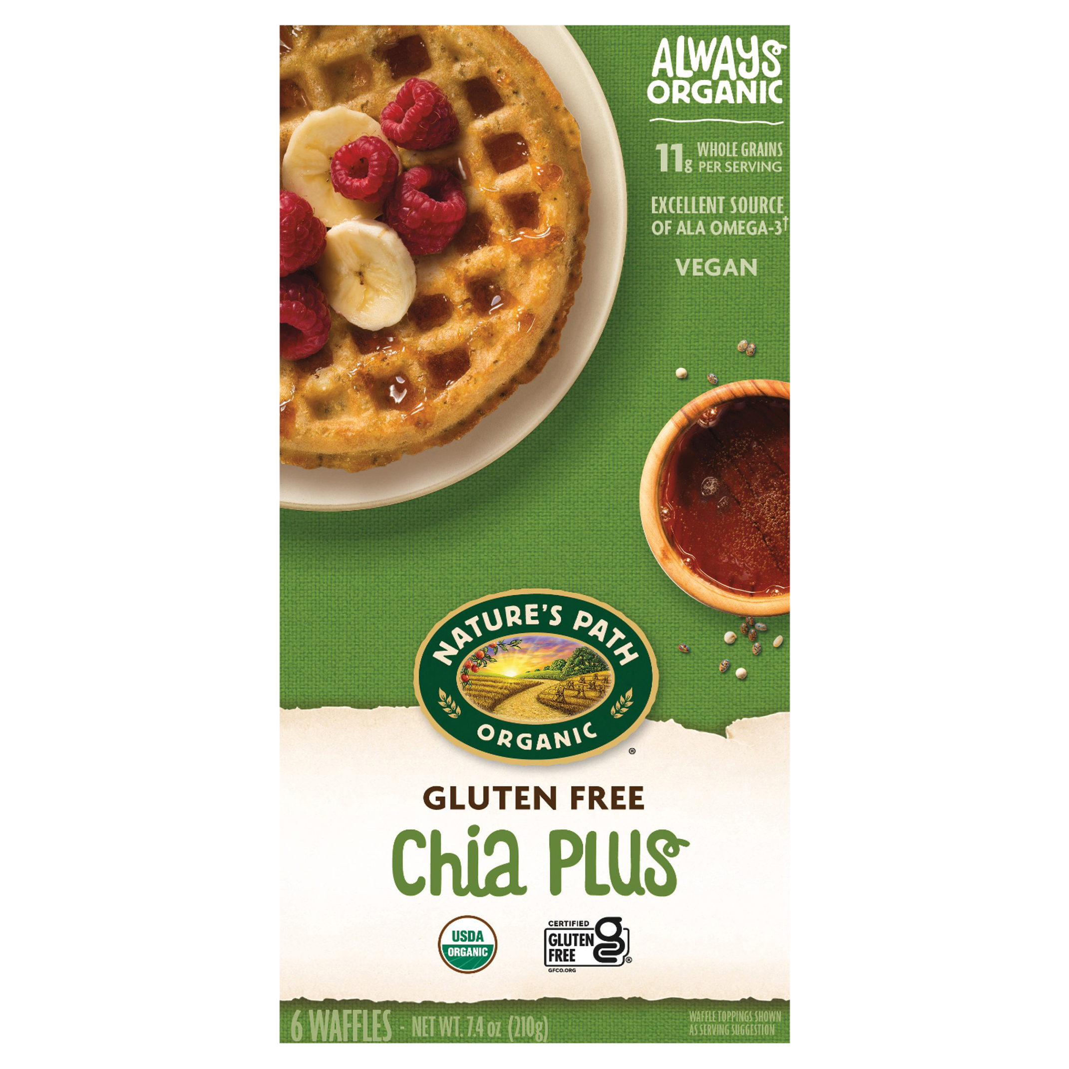 Nature's Path Organic Chia Plus Waffles 7oz Box