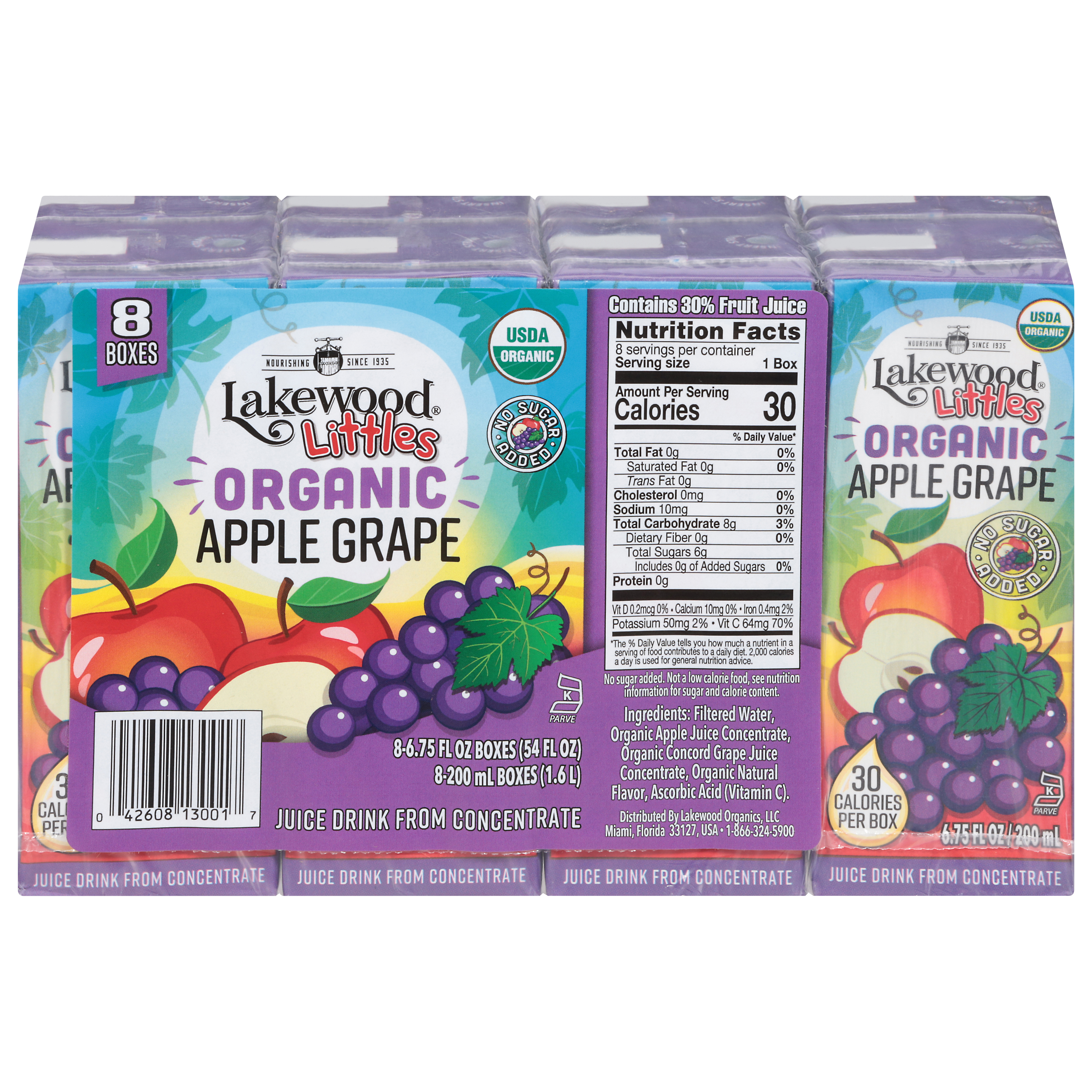 Lakewood Littles Organic Apple Grape Juice Drink from Concentrate