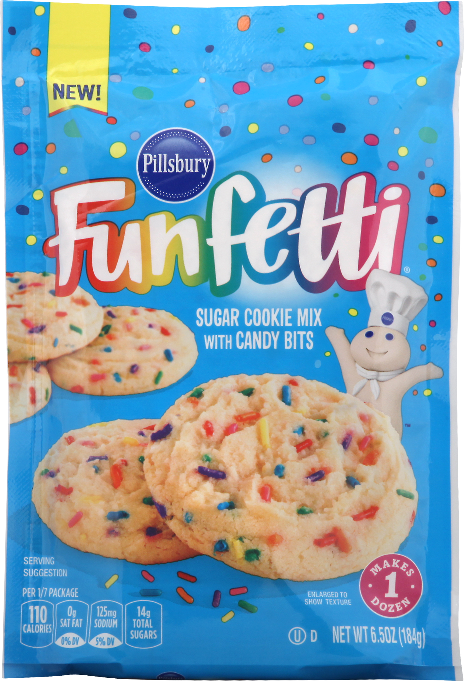 Pillsbury Funfetti Sugar Cookie Mix Bulk Case 12
