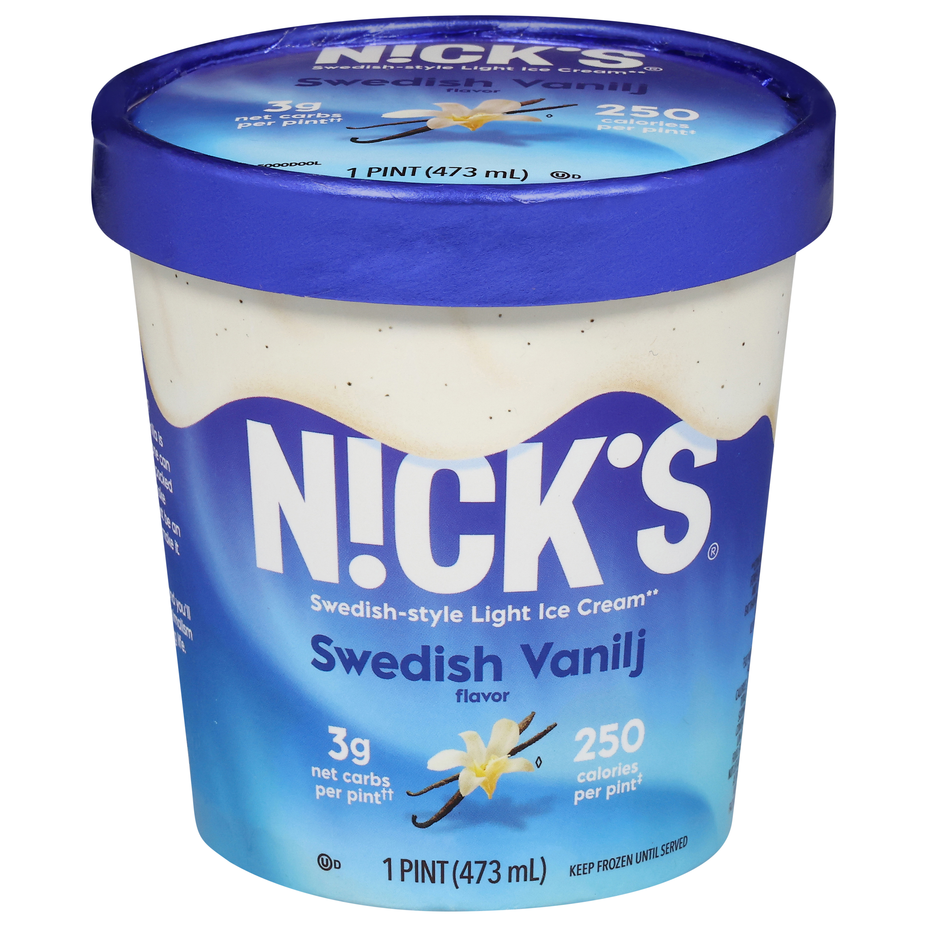 Nick's Light Swedish-Style Swedish Vanilj Flavor Ice Cream