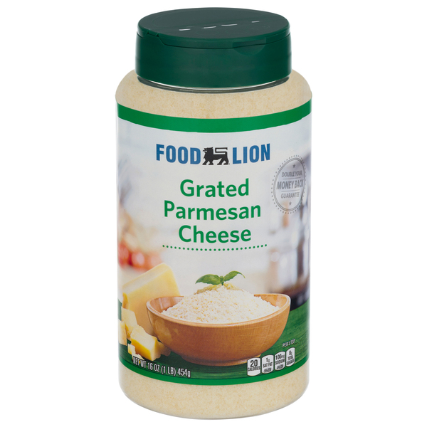 Food Lion Parmesan Grated Cheese 16 oz Plastic Container