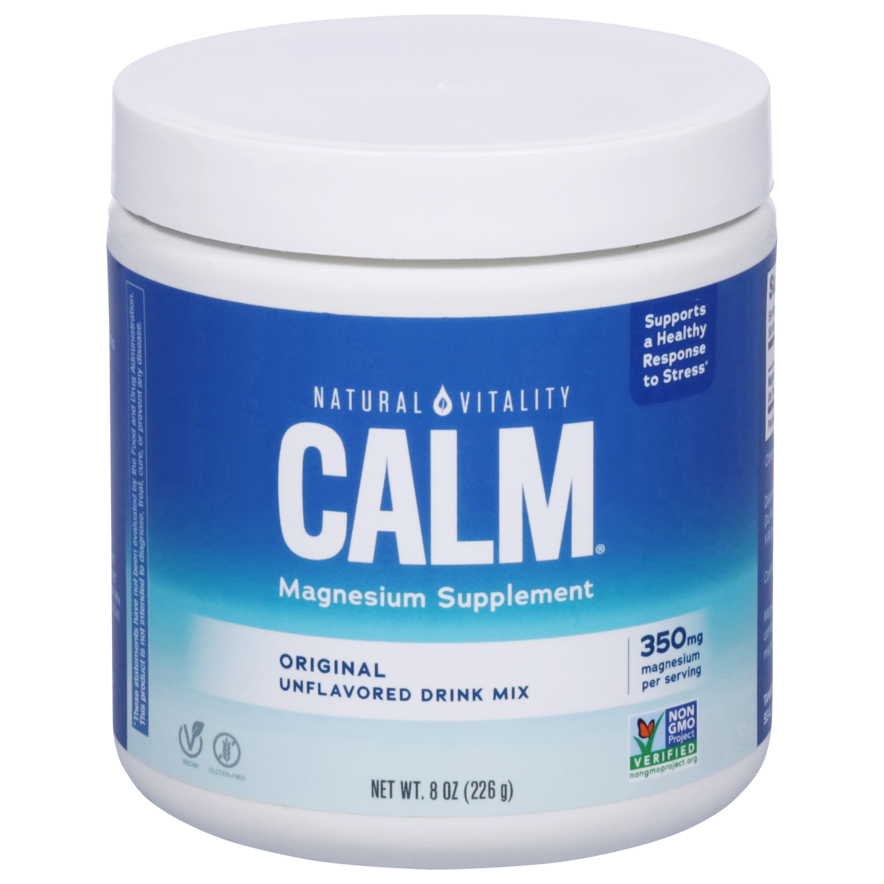 Natural Vitality Calm Drink Mix Original Unflavored Magnesium Supplement
