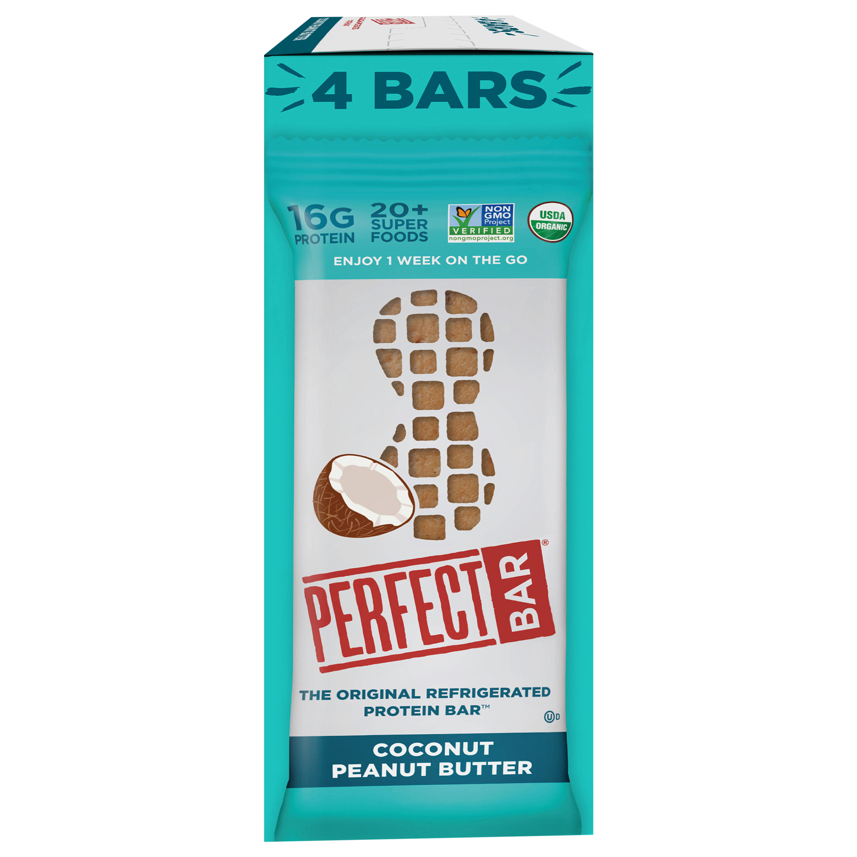 Perfect Bar, Coconut Peanut Butter Protein Bar, 2.5 Ounce Bar,
