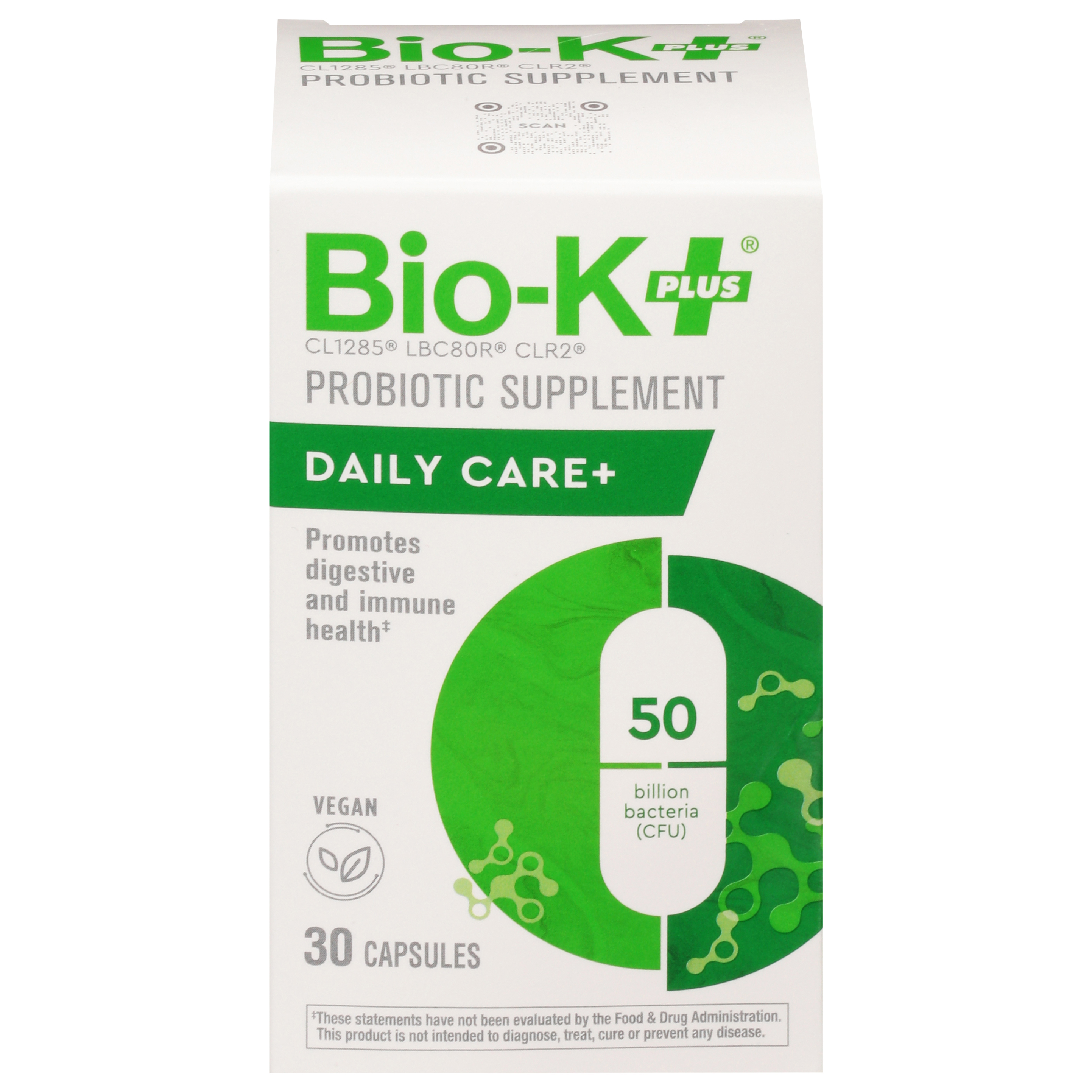 Bio-K Plus Probiotic Daily Care+ 30 Capsules