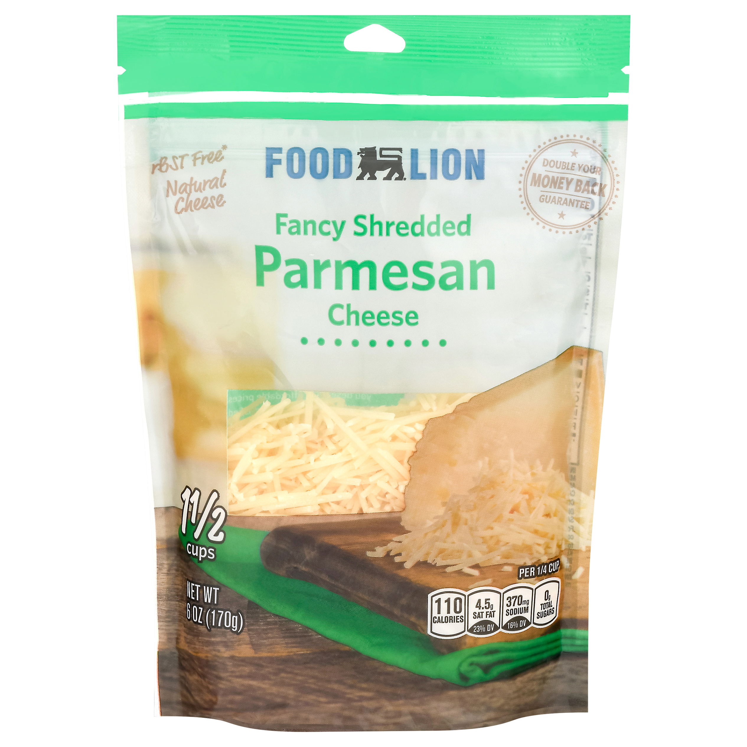 Food Lion Parmesan Fancy Shredded Cheese 6 oz