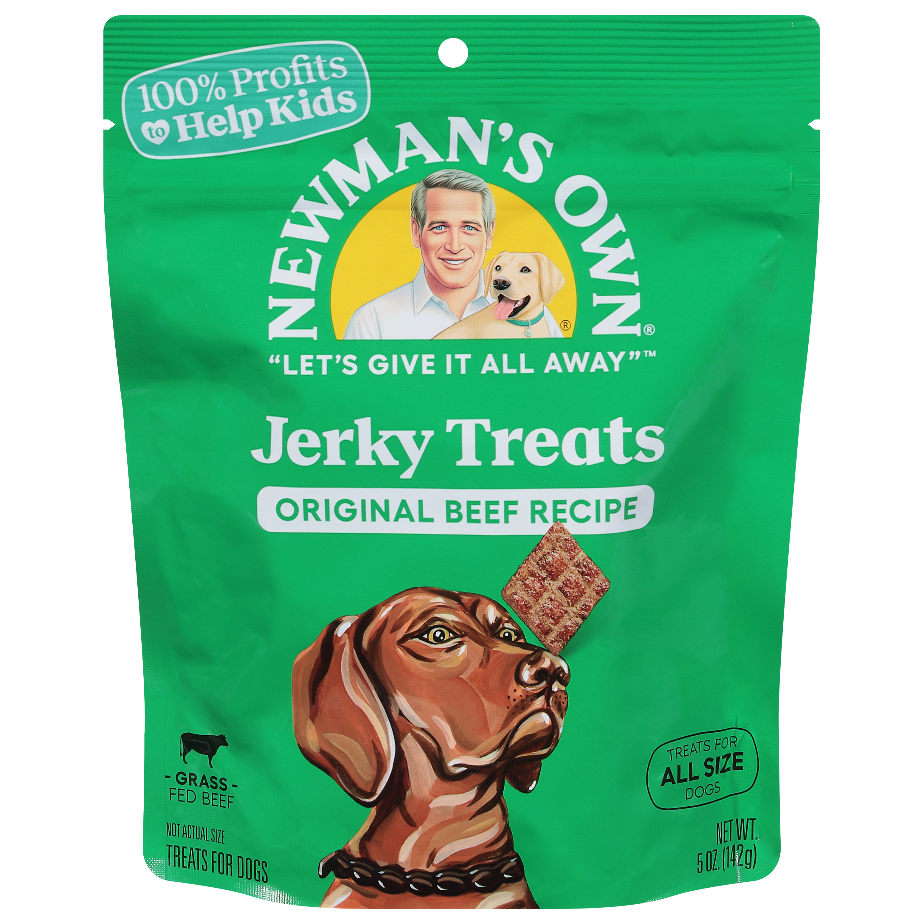Newman's Own Jerky Treats Original Beef Recipe Treats for Dogs