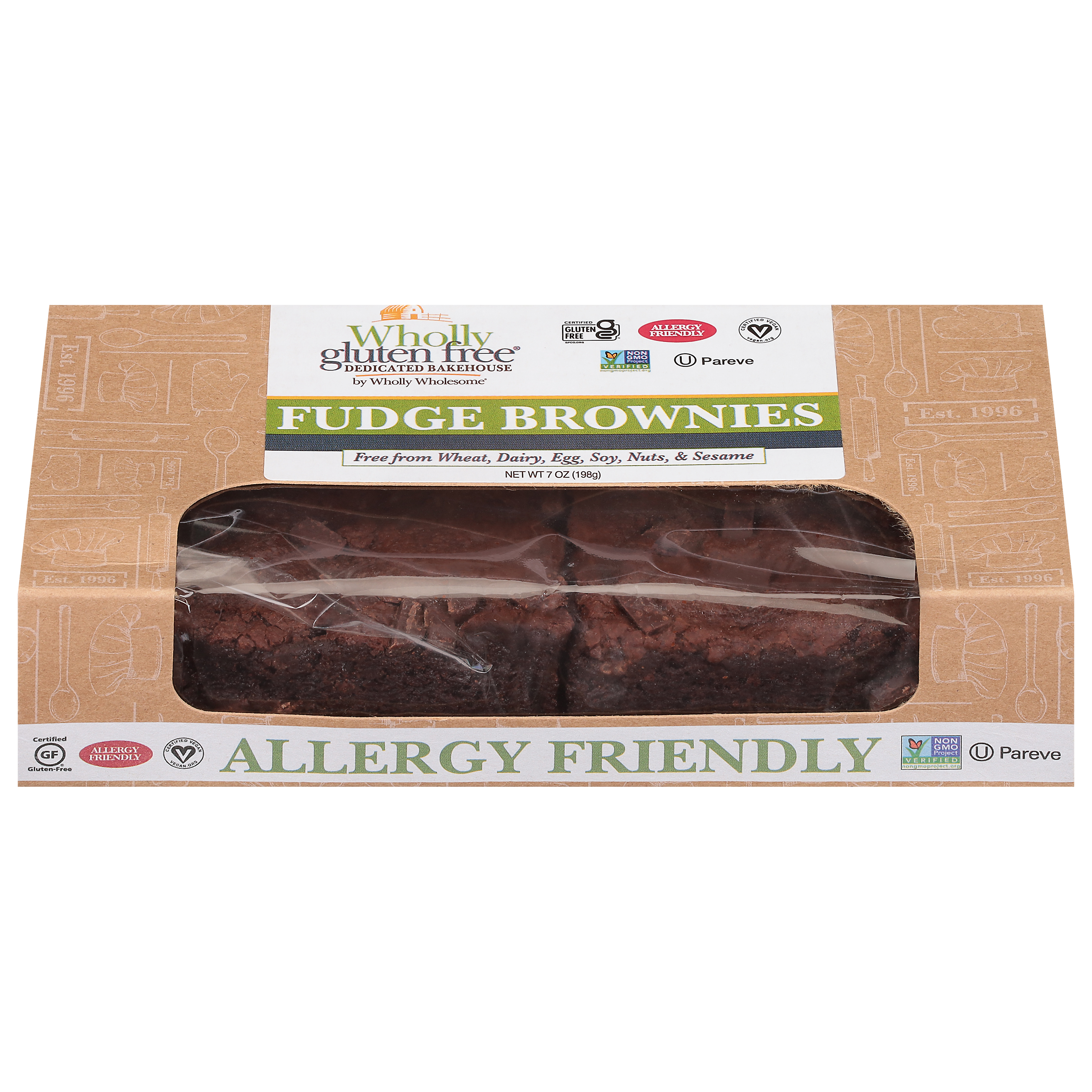Wholly Gluten Free Fudge Brownies
