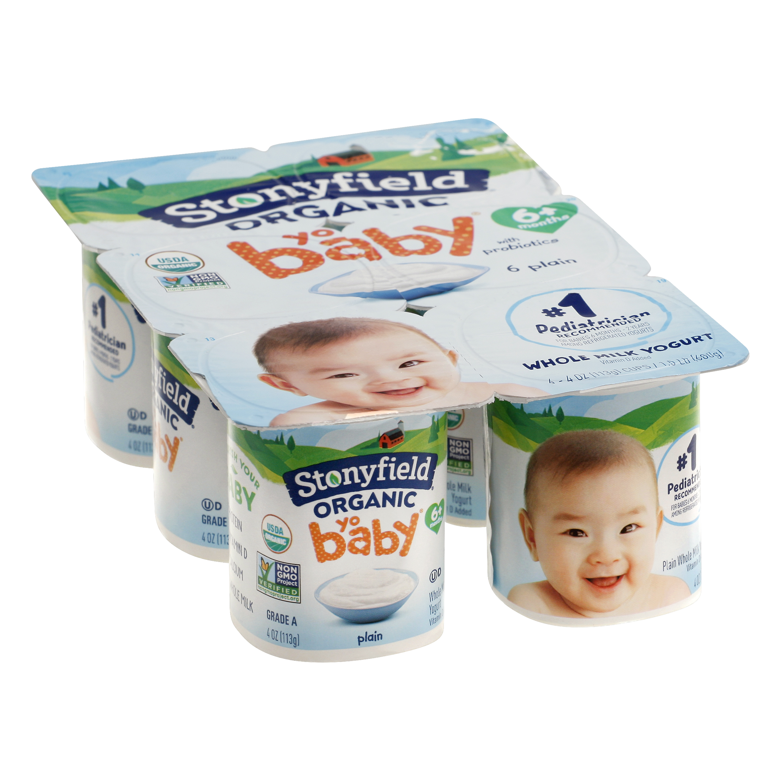Stonyfield Organic YoBaby Whole Milk Plain Yogurt