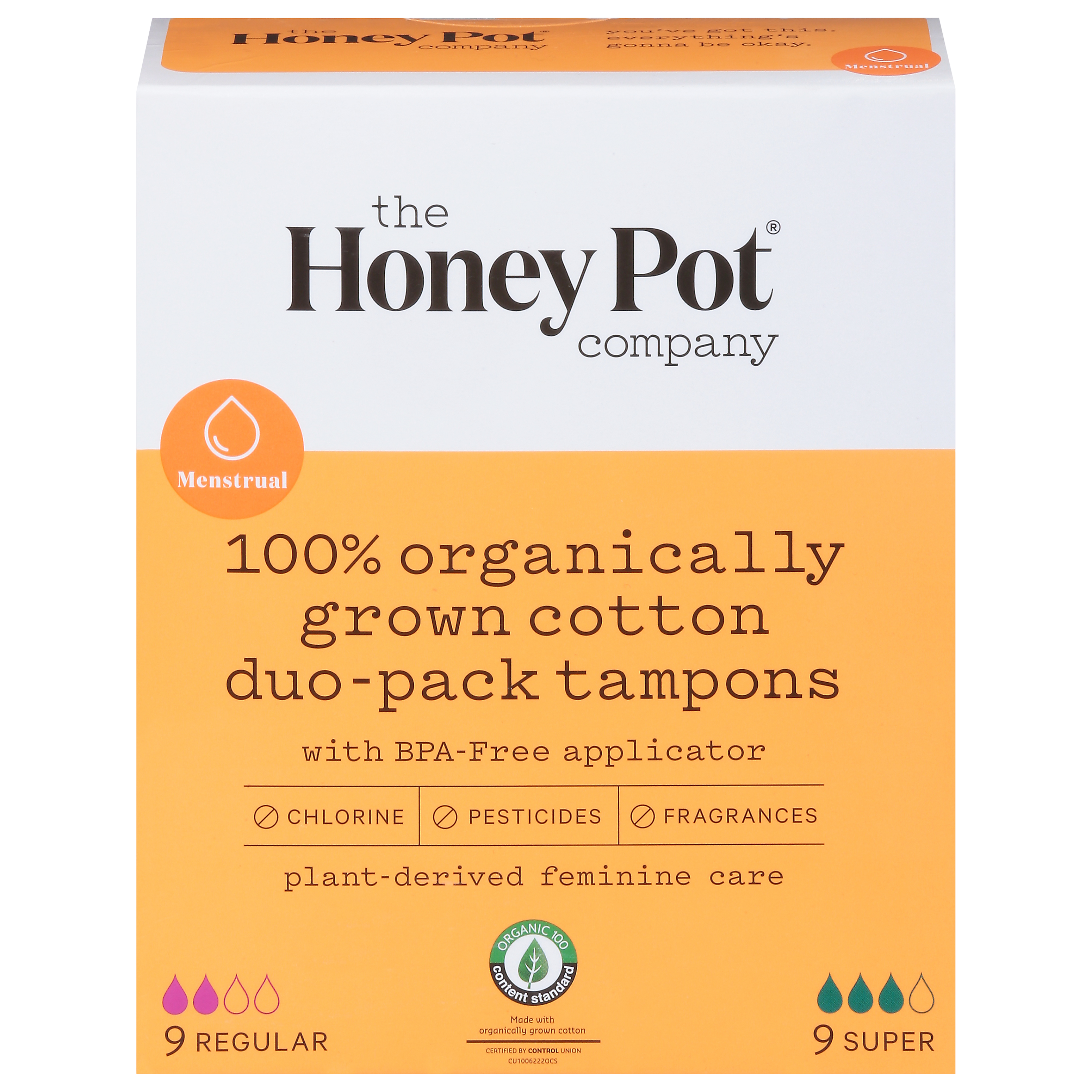 The Honey Pot Company Regular/Super Duo-Pack Tampons