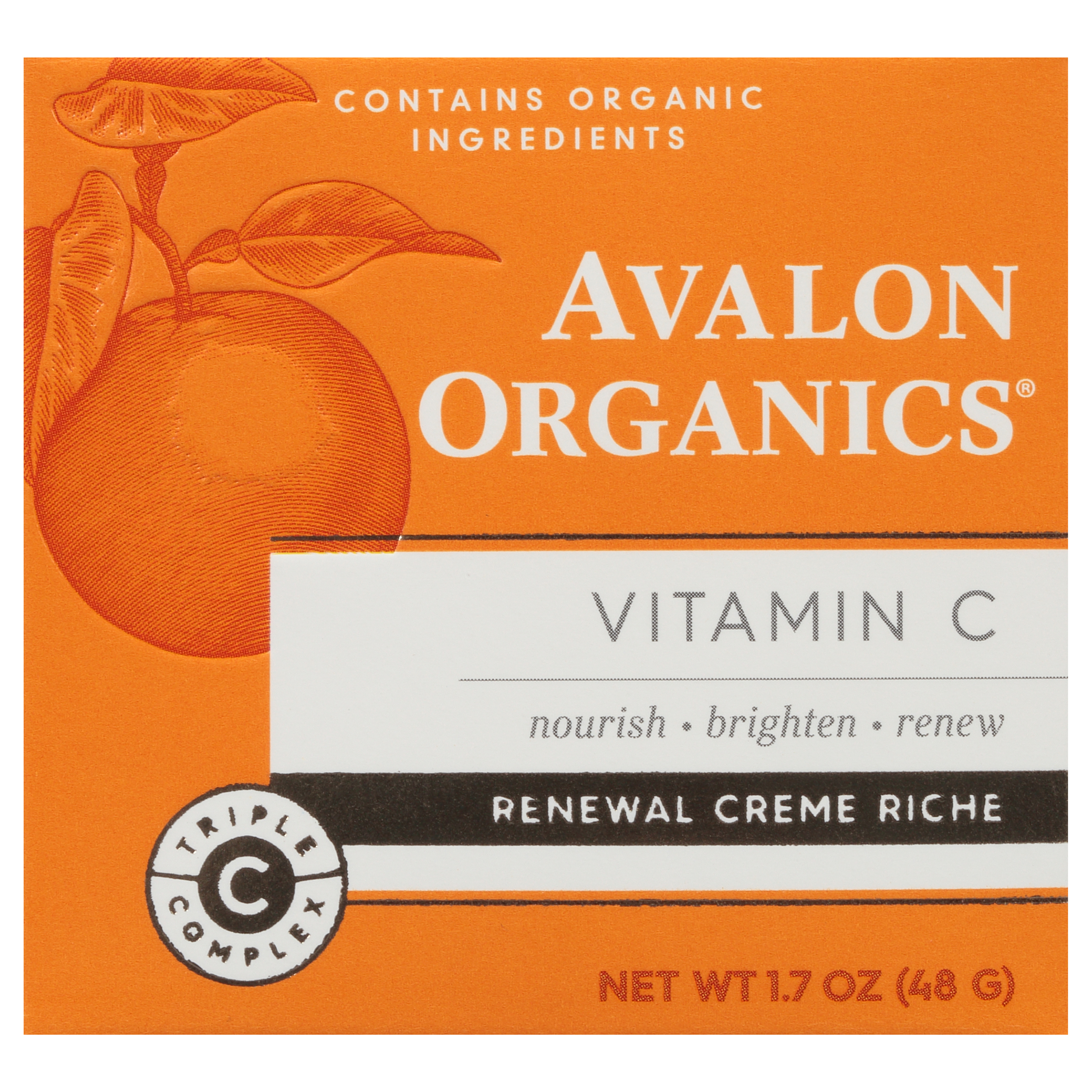 Avalon Organics Vitamin C Renewal Creme Riche 1.7 oz. Box