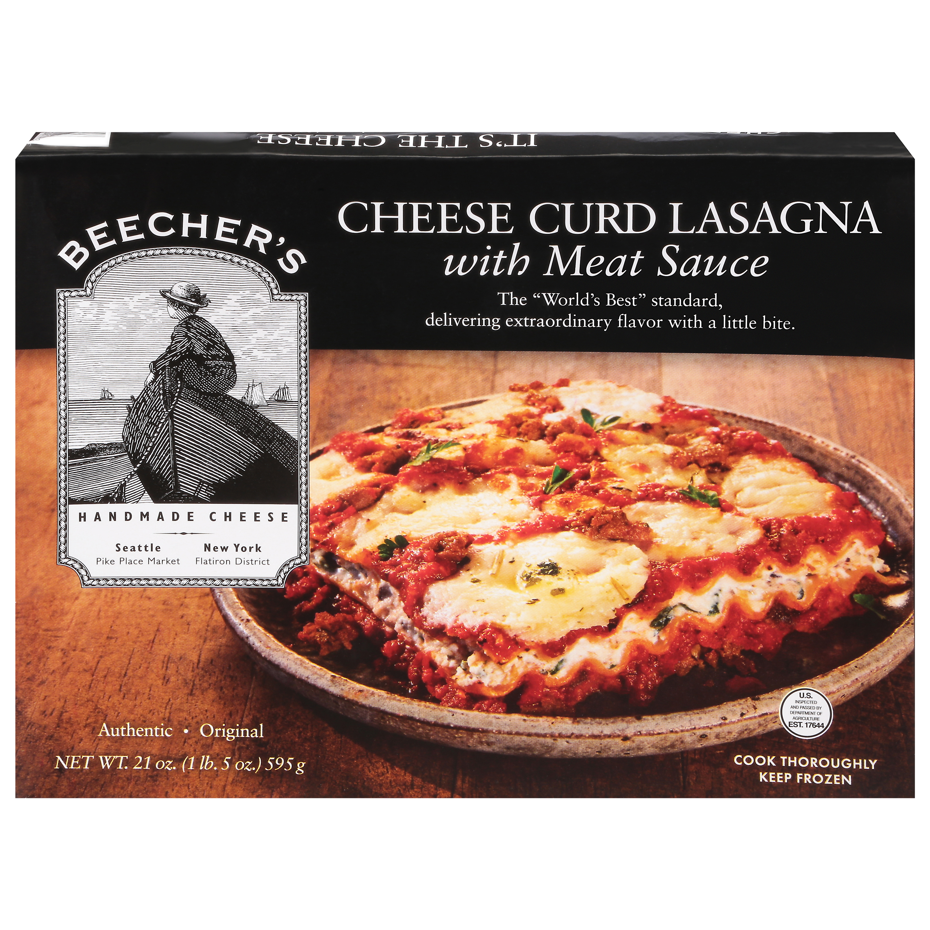 Beecher's Original Cheese Curd Lasagna with Meat Sauce
