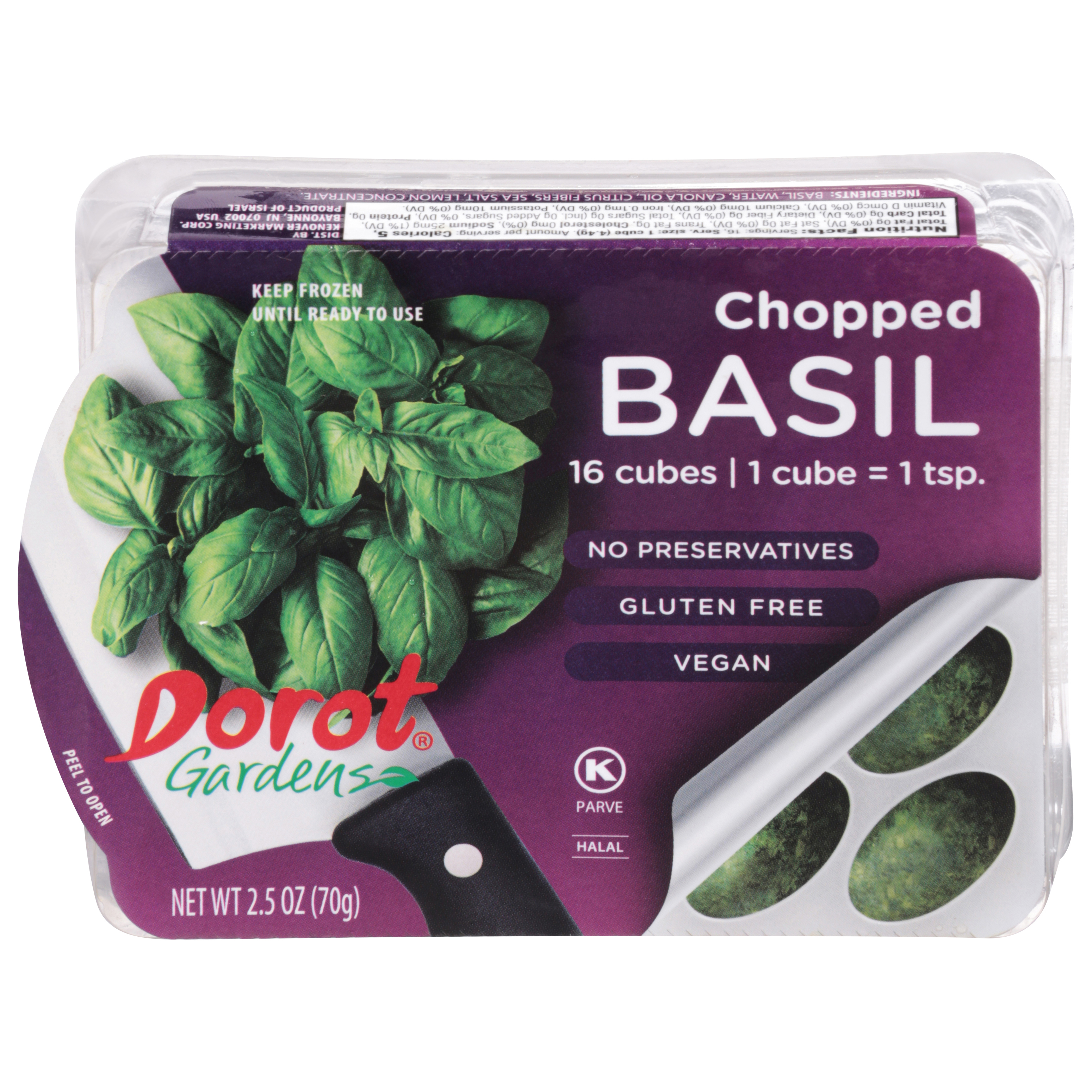 Dorot Gardens Chopped Basil