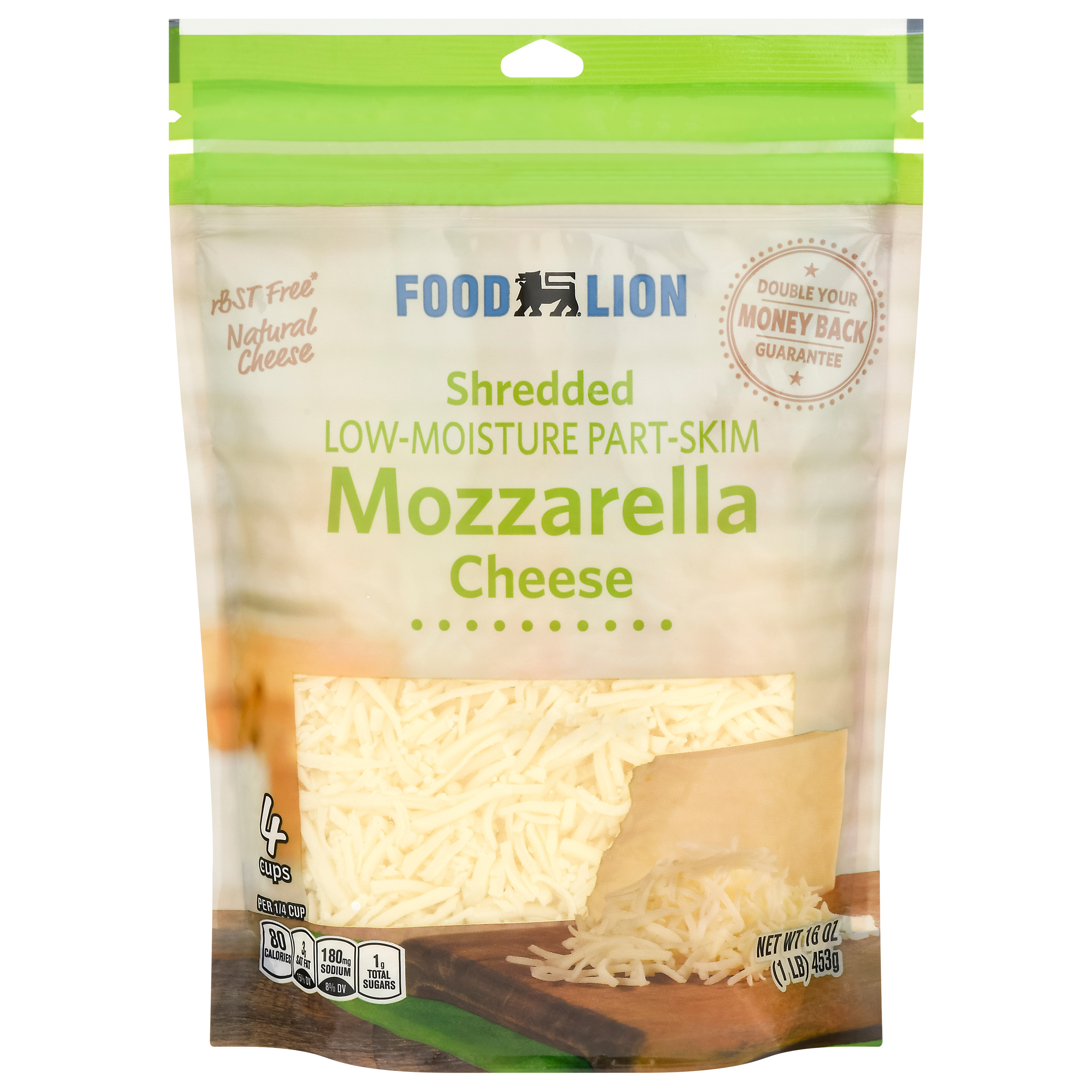 Food Lion LowMoisture ParkSkim Mozzarella Shredded Cheese 16 oz