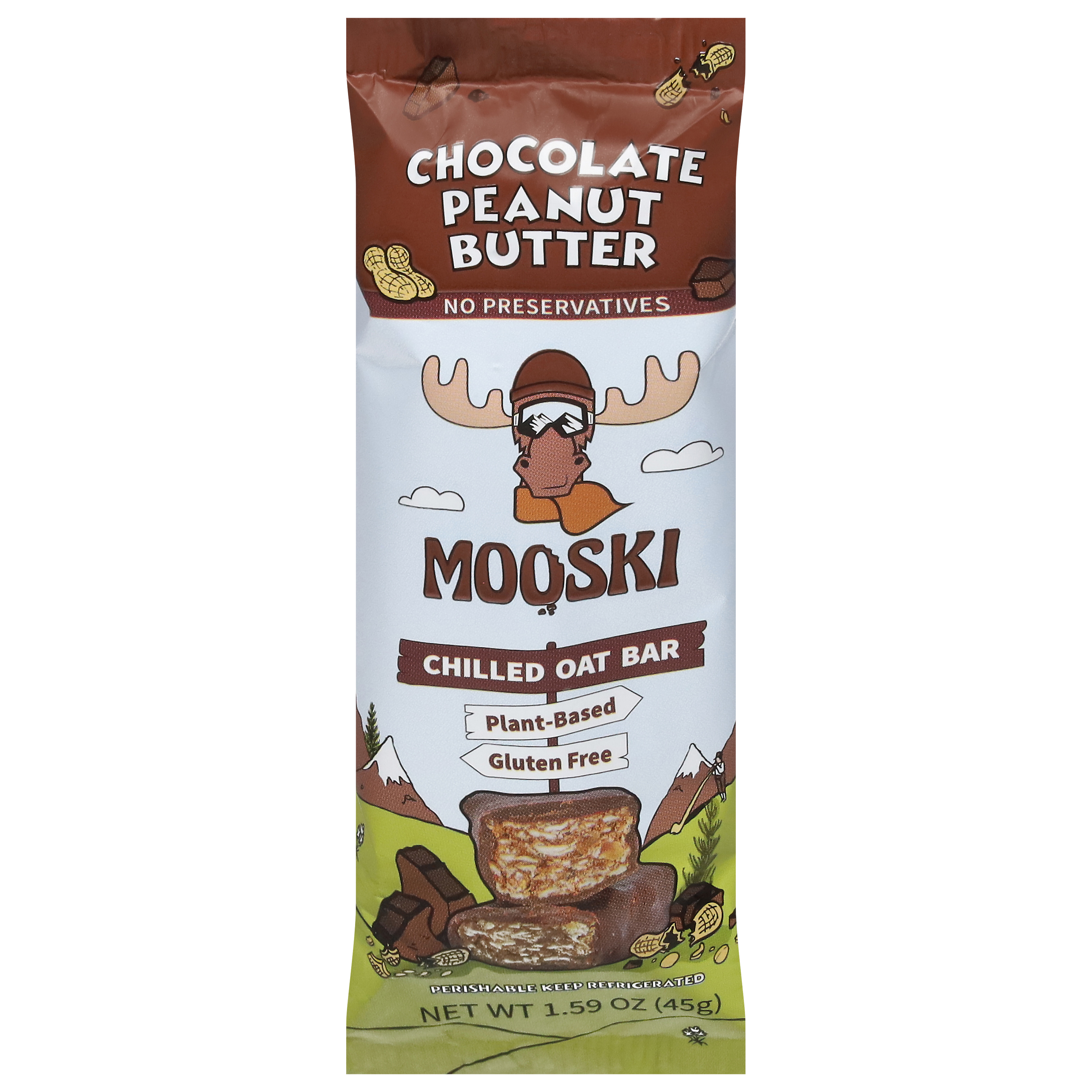 Mooski Chilled Chocolate Peanut Butter Oat Bar