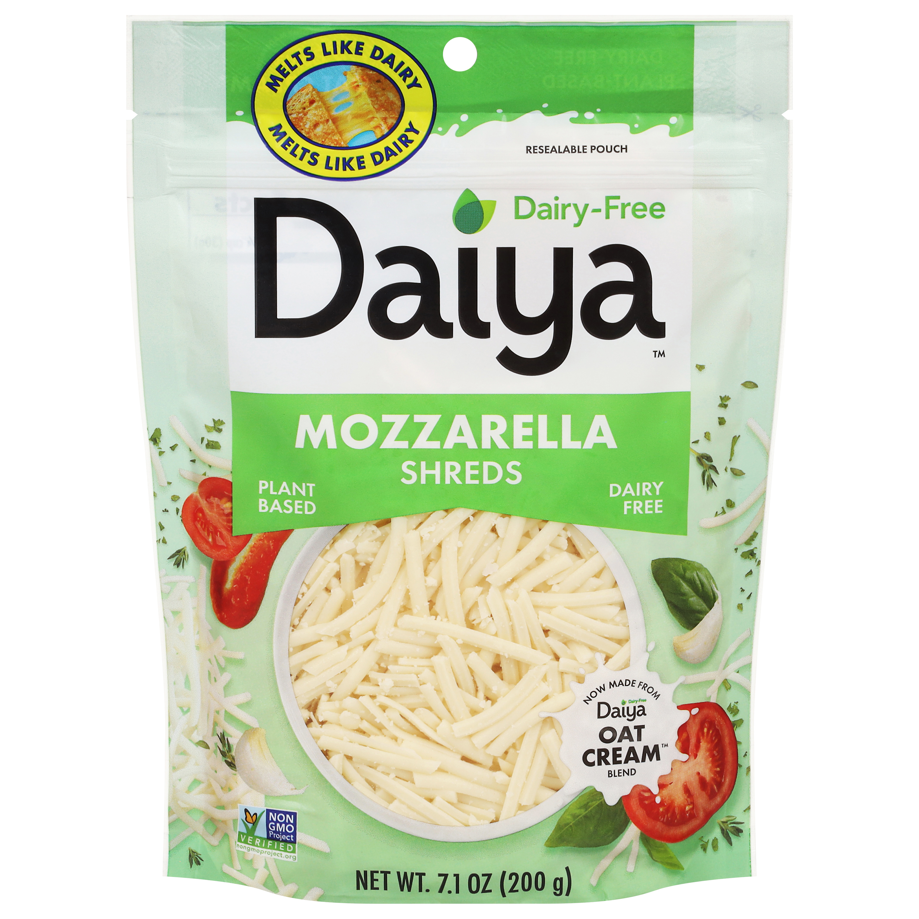 Daiya Dairy-Free Plant Based Shreds Mozzarella Oat Cream Blend