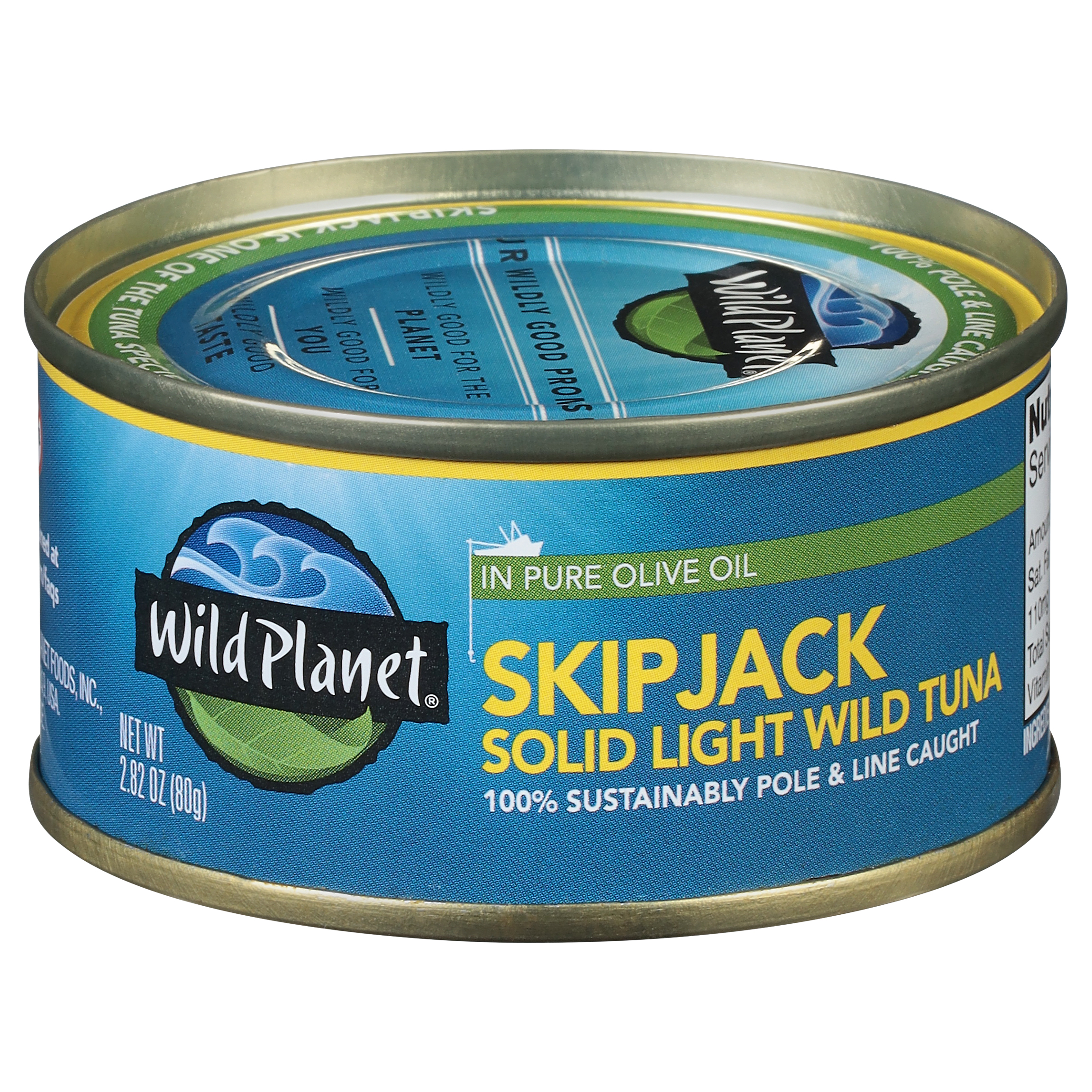 Wild Planet Solid Light Skipjack Wild Tuna in Pure Olive Oil