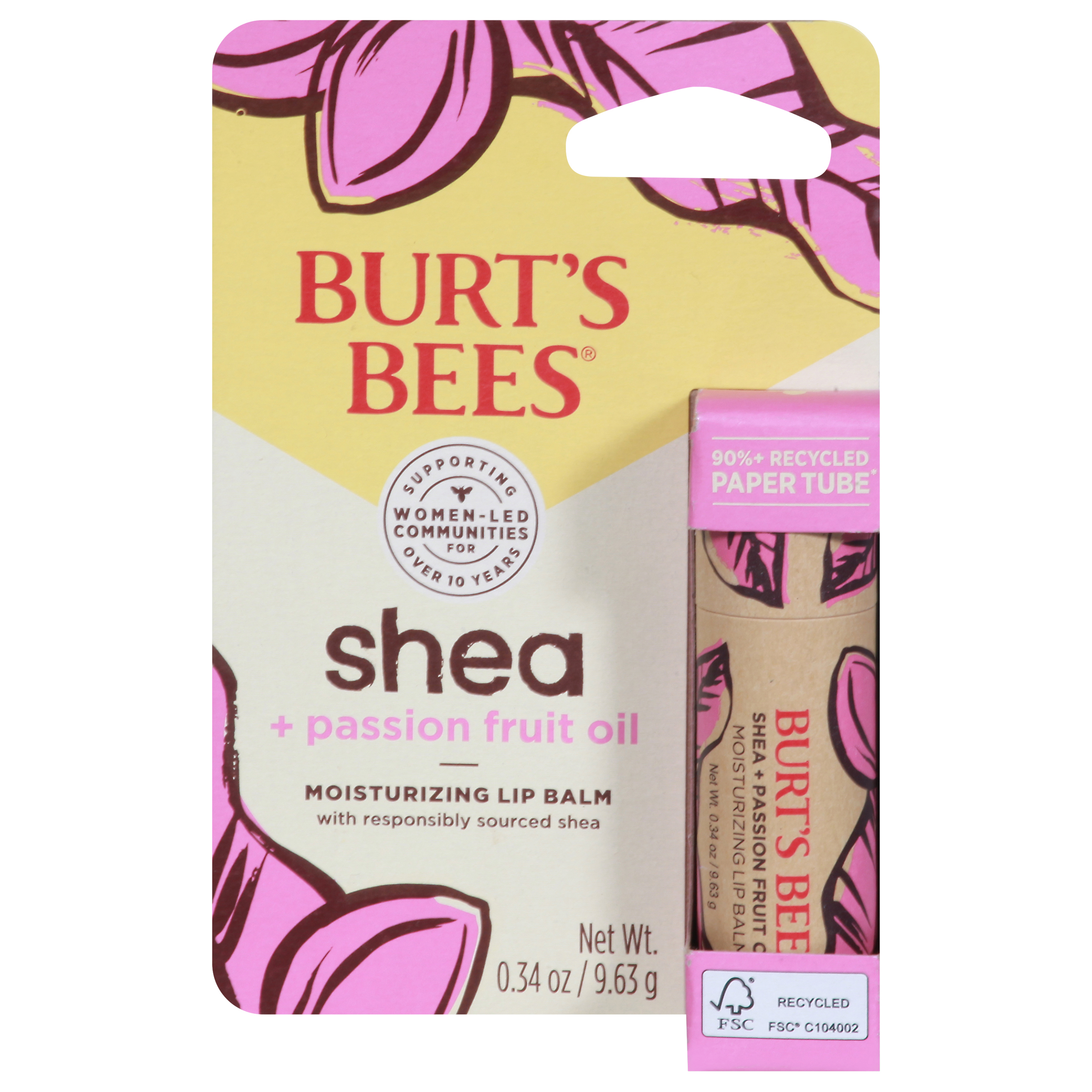 Burt's Bees Moisturizing Shea + Passion Fruit Oil Lip Balm