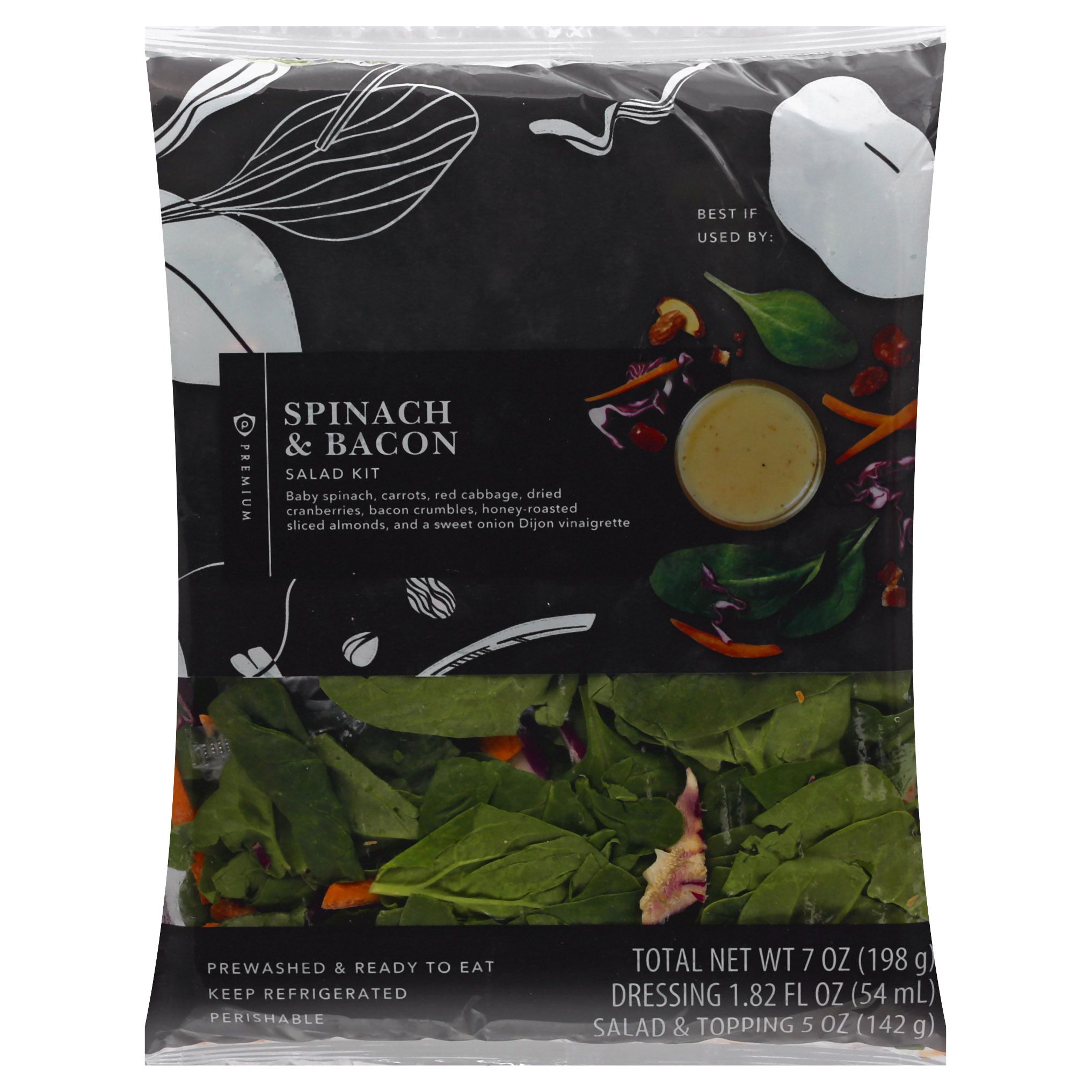 Publix Premium Spinach & Bacon Salad Kit 1 oz BAG