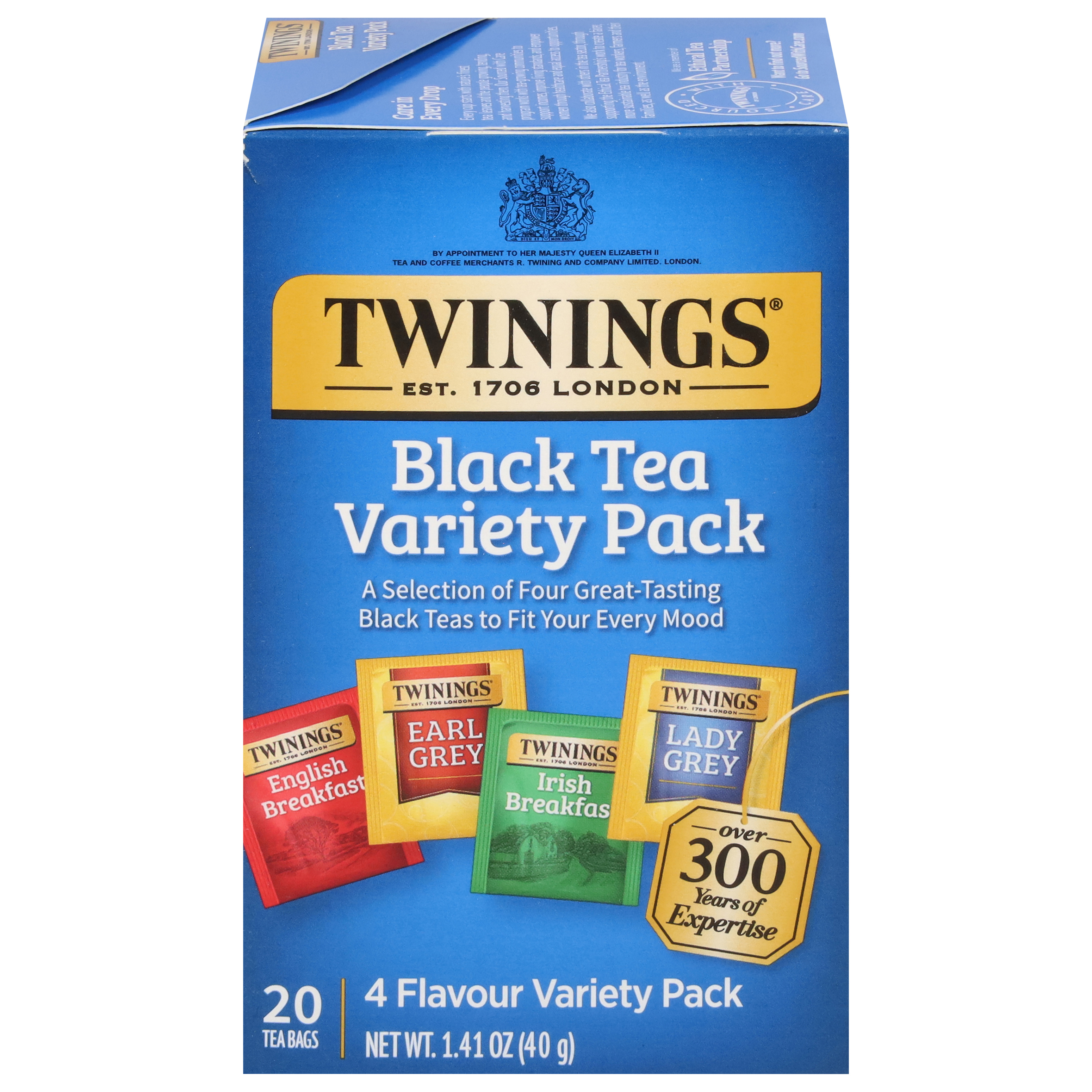Twinings Black Tea Variety Pack 20 Tea Bags