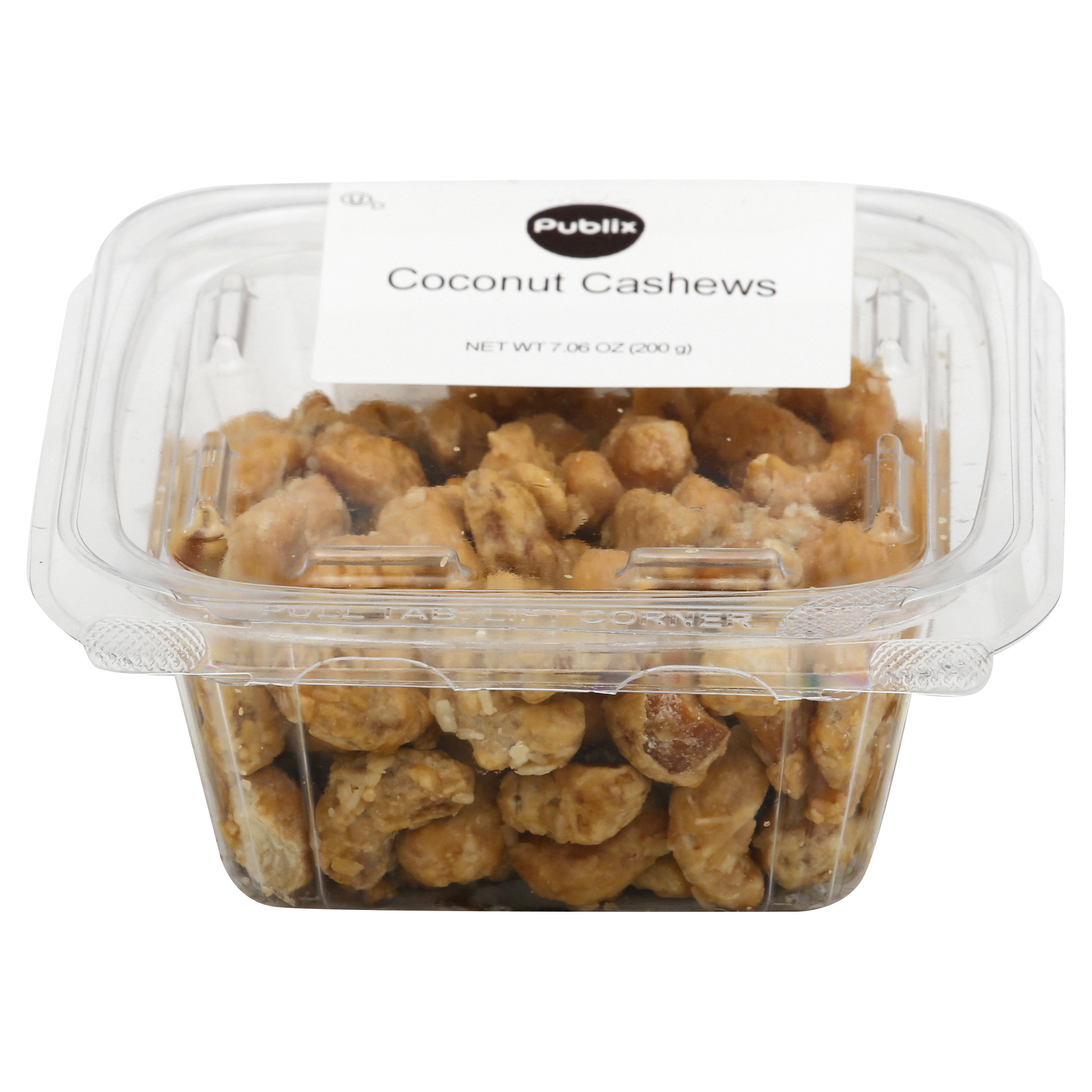 Publix Coconut Cashews 7.06 oz CARTON