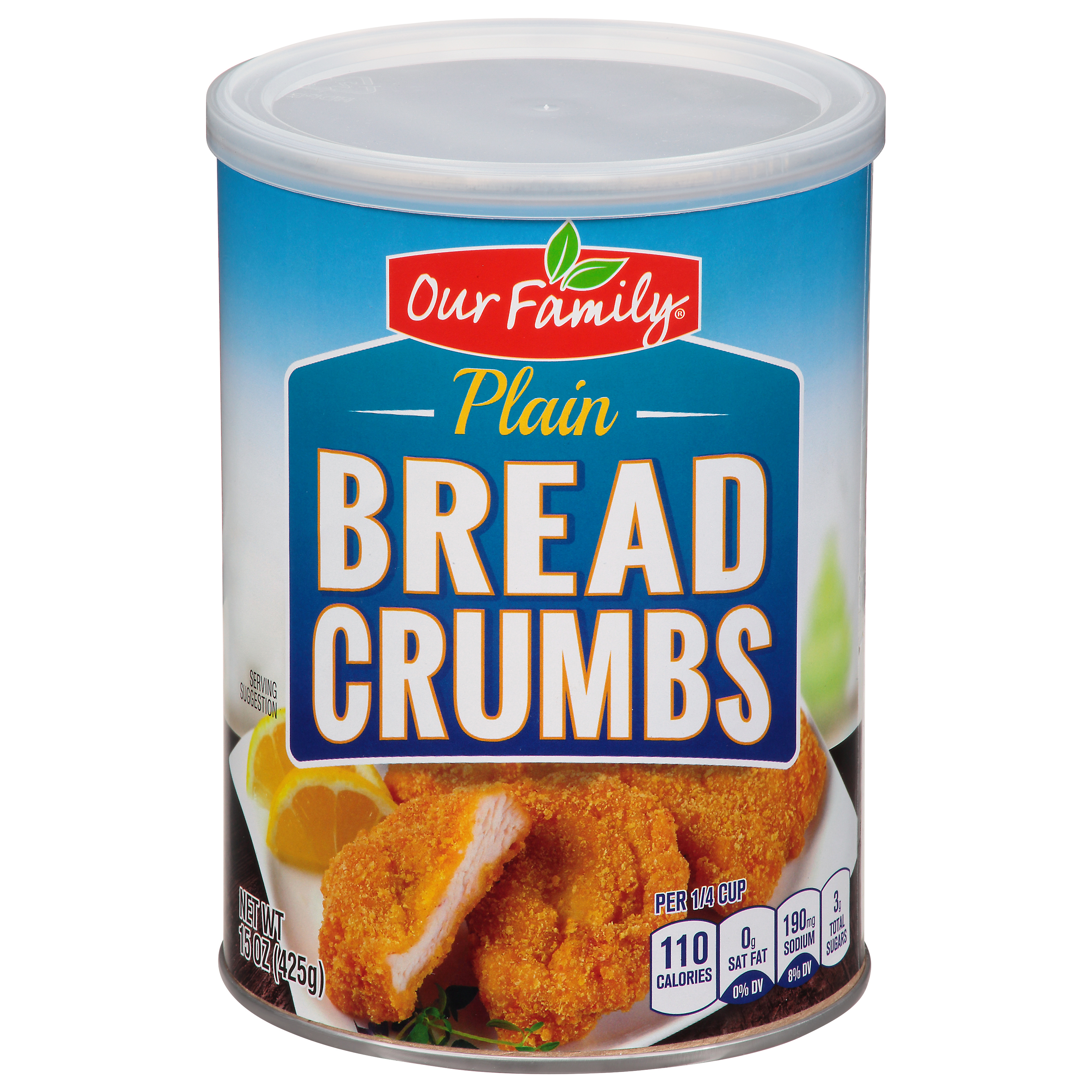 Our Family Plain Bread Crumbs 15 oz