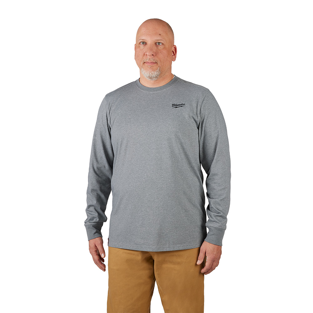FREEFLEX Hybrid Work Tee - Long Sleeve - Gray 2X