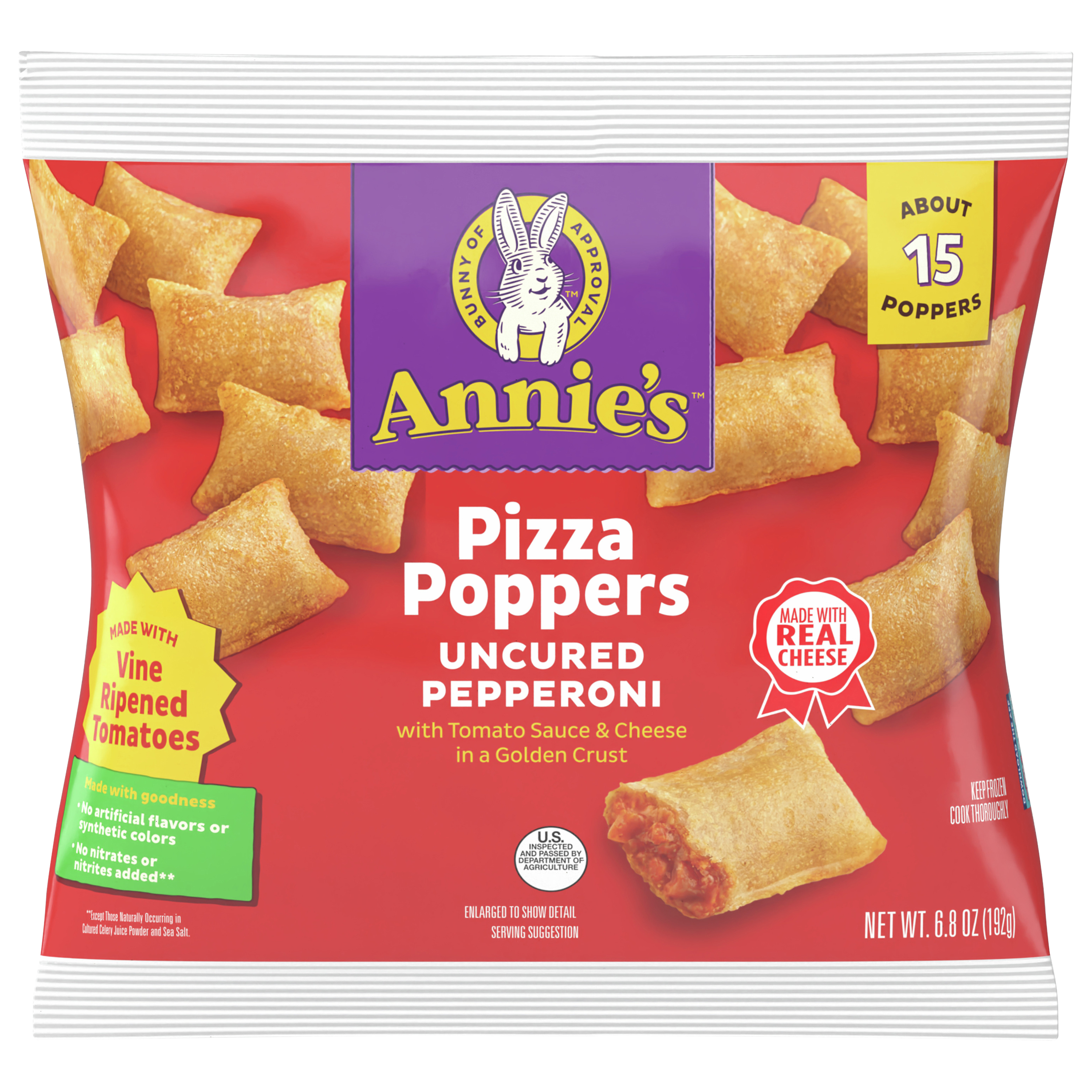 Annie`s Homegrown Poppers Uncured Pepperoni