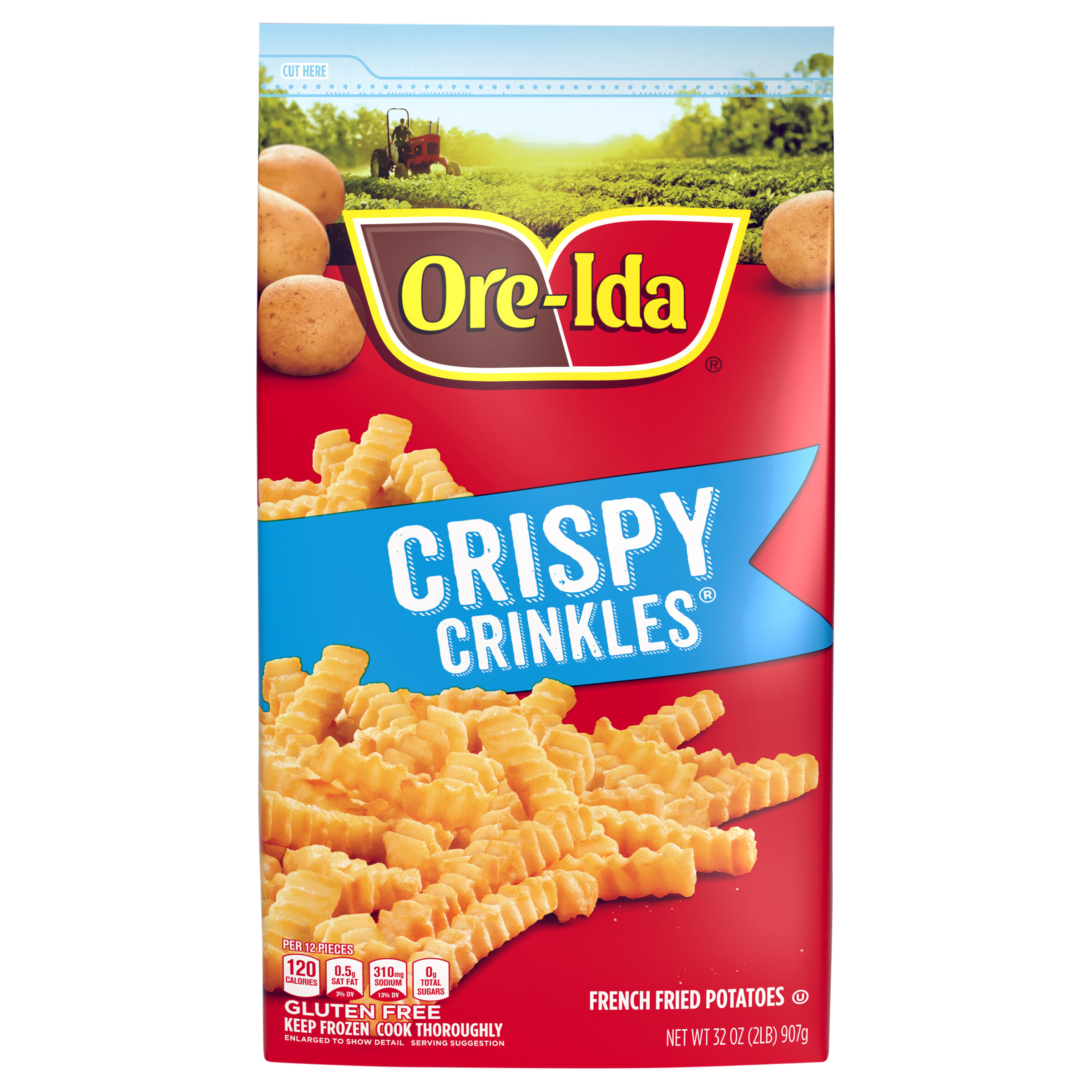 Ore-Ida Crispy Crinkles French Fried Potatoes, 32 oz Bag