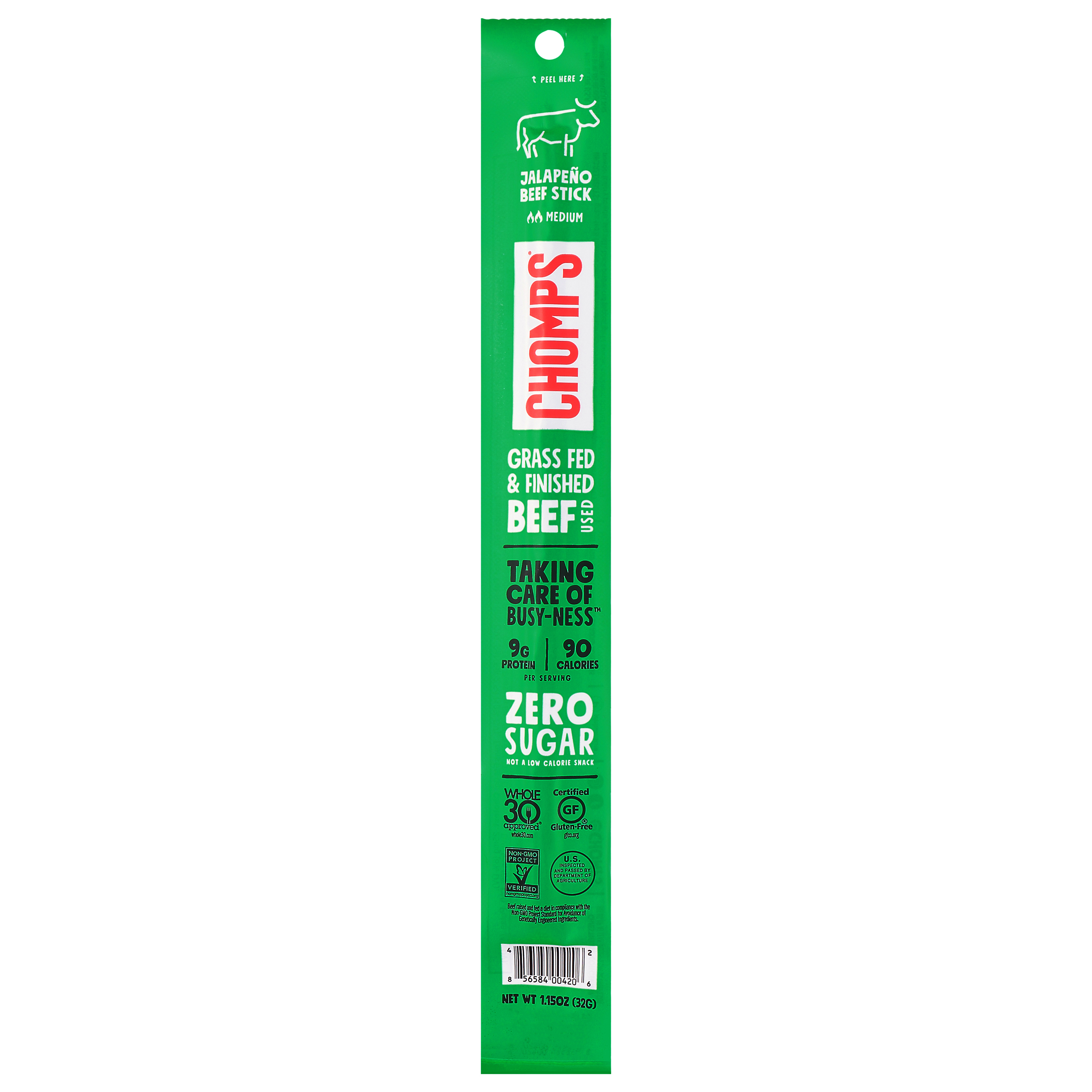 Chomps Medium Jalapeno Beef Stick