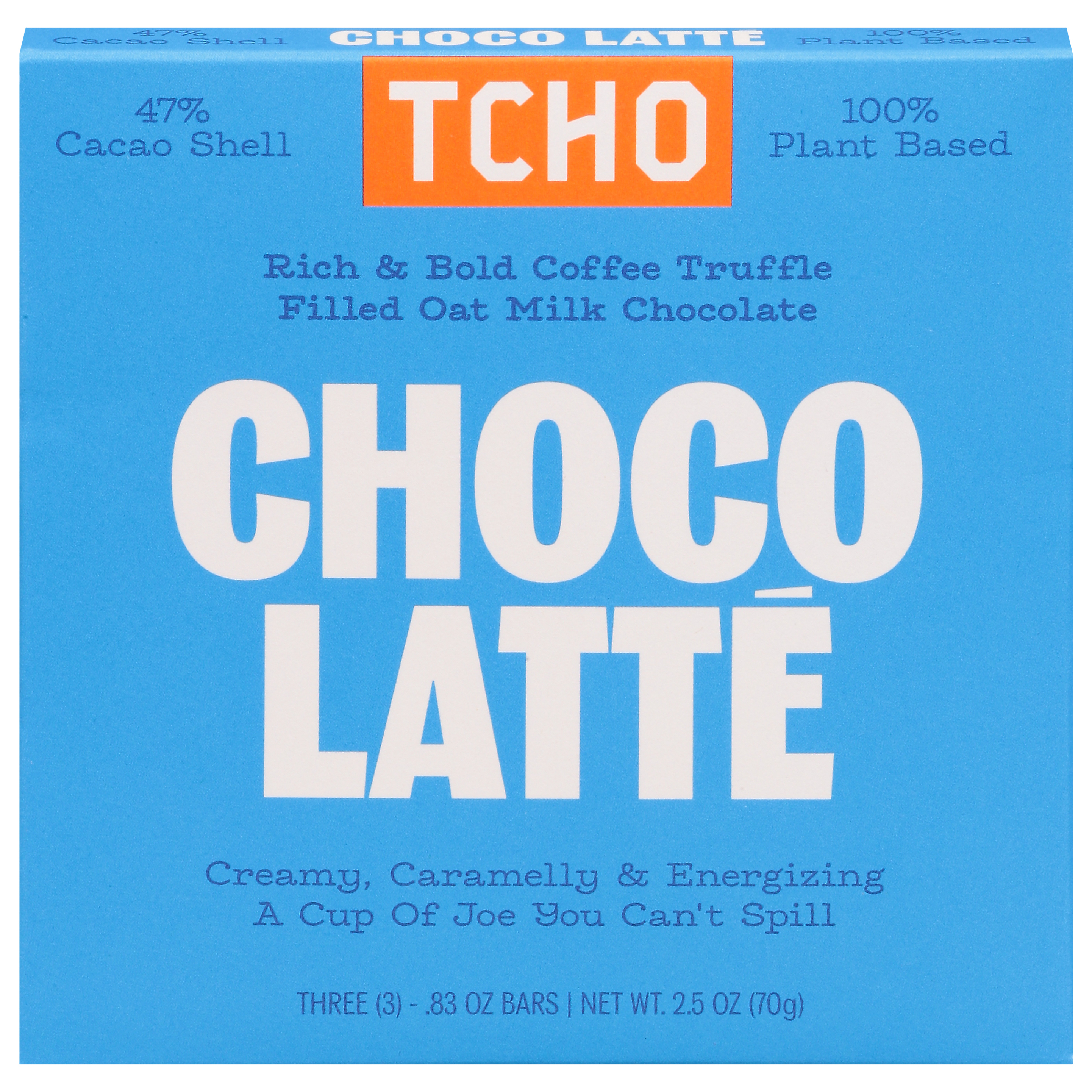 Tcho Choco Latte Milk Chocolate 3 - .83 oz Bars