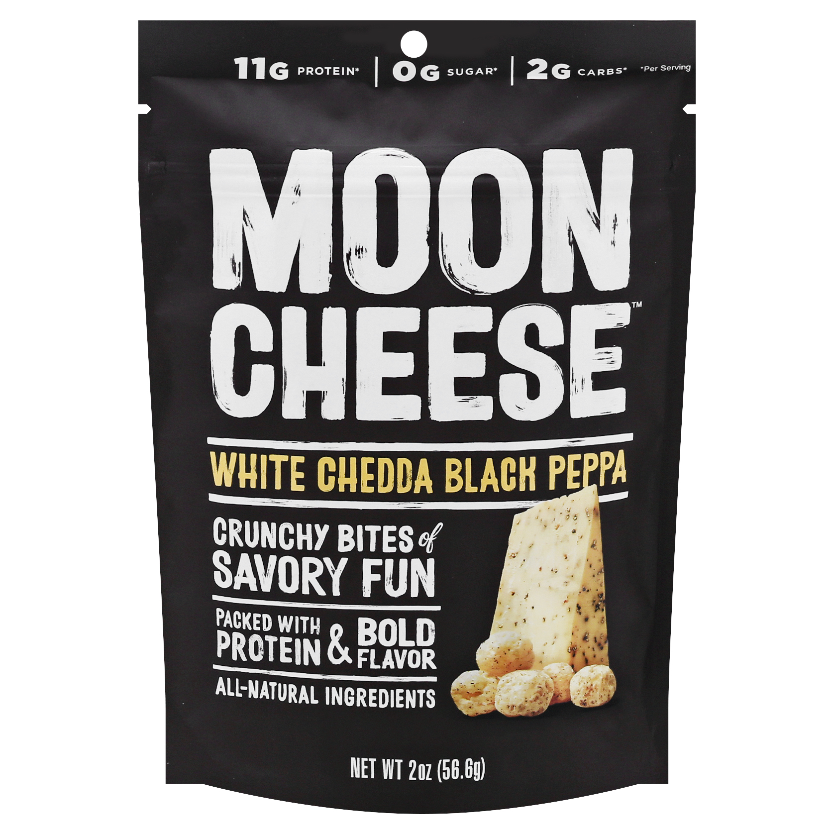 Moon Cheese White Chedda Black Peppa Cheese
