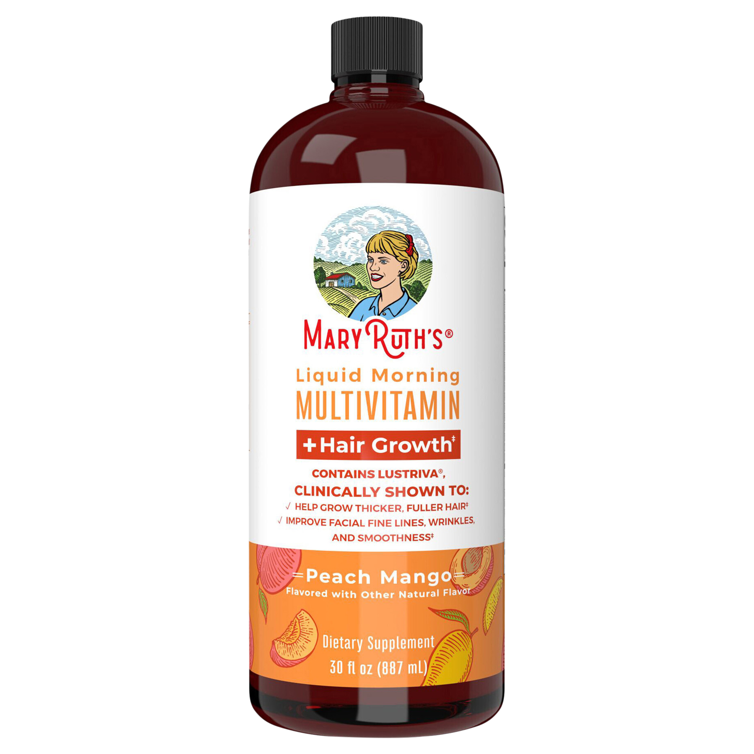 MaryRuth's Liquid Morning Peach Mango Multivitamin