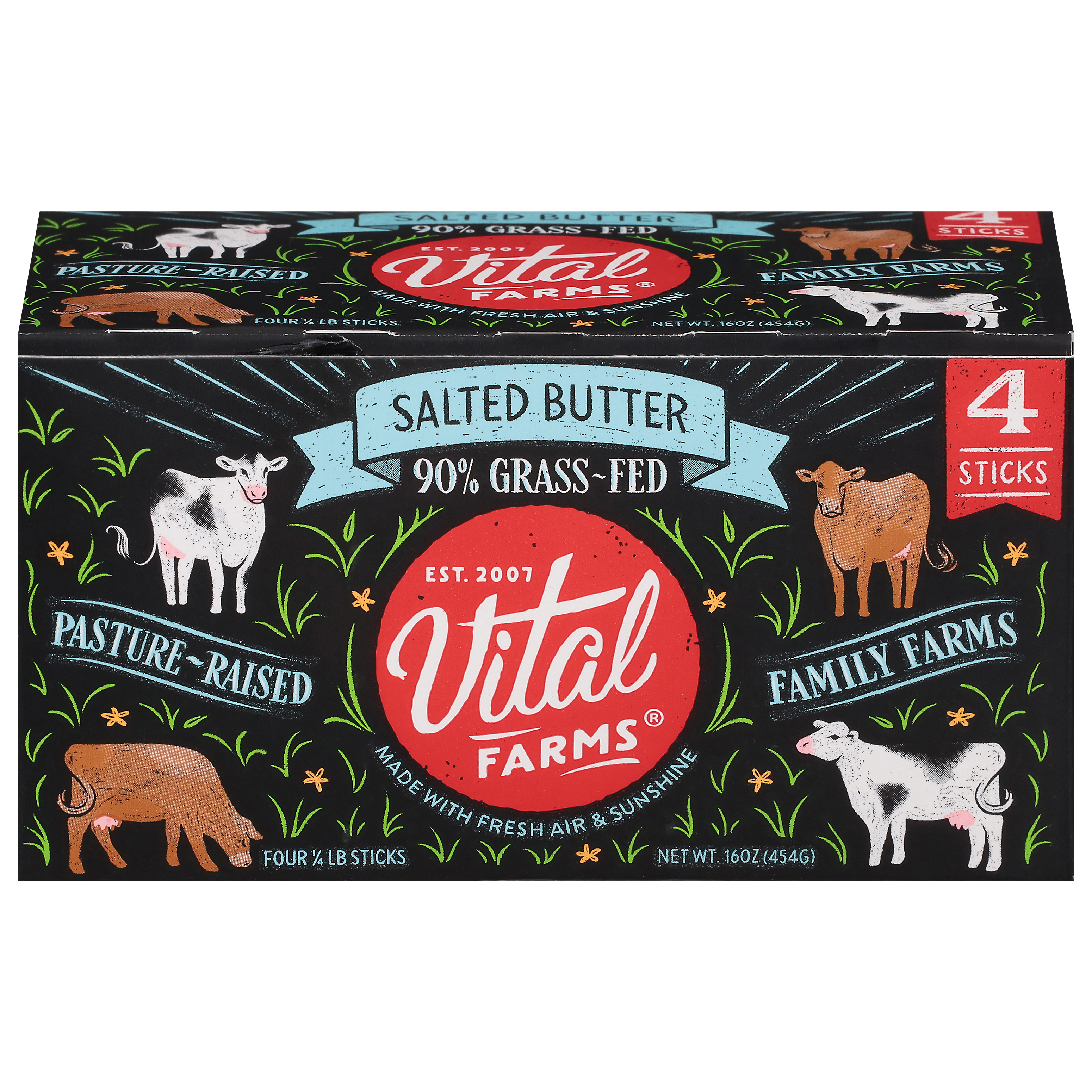 Vital Farms 90% Grass-Fed Pasture-Raised Salted Butter