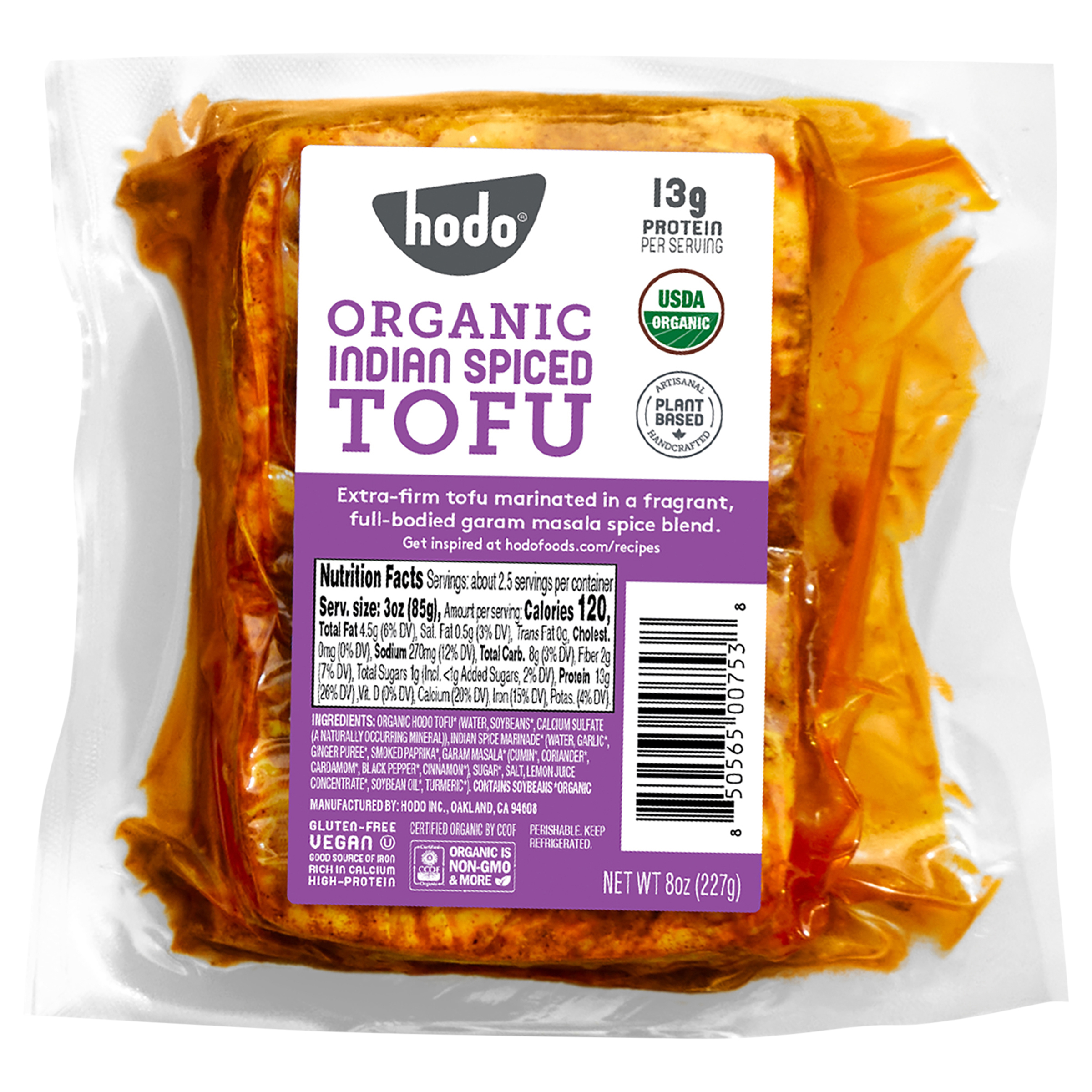 Organic Indian Spiced Tofu