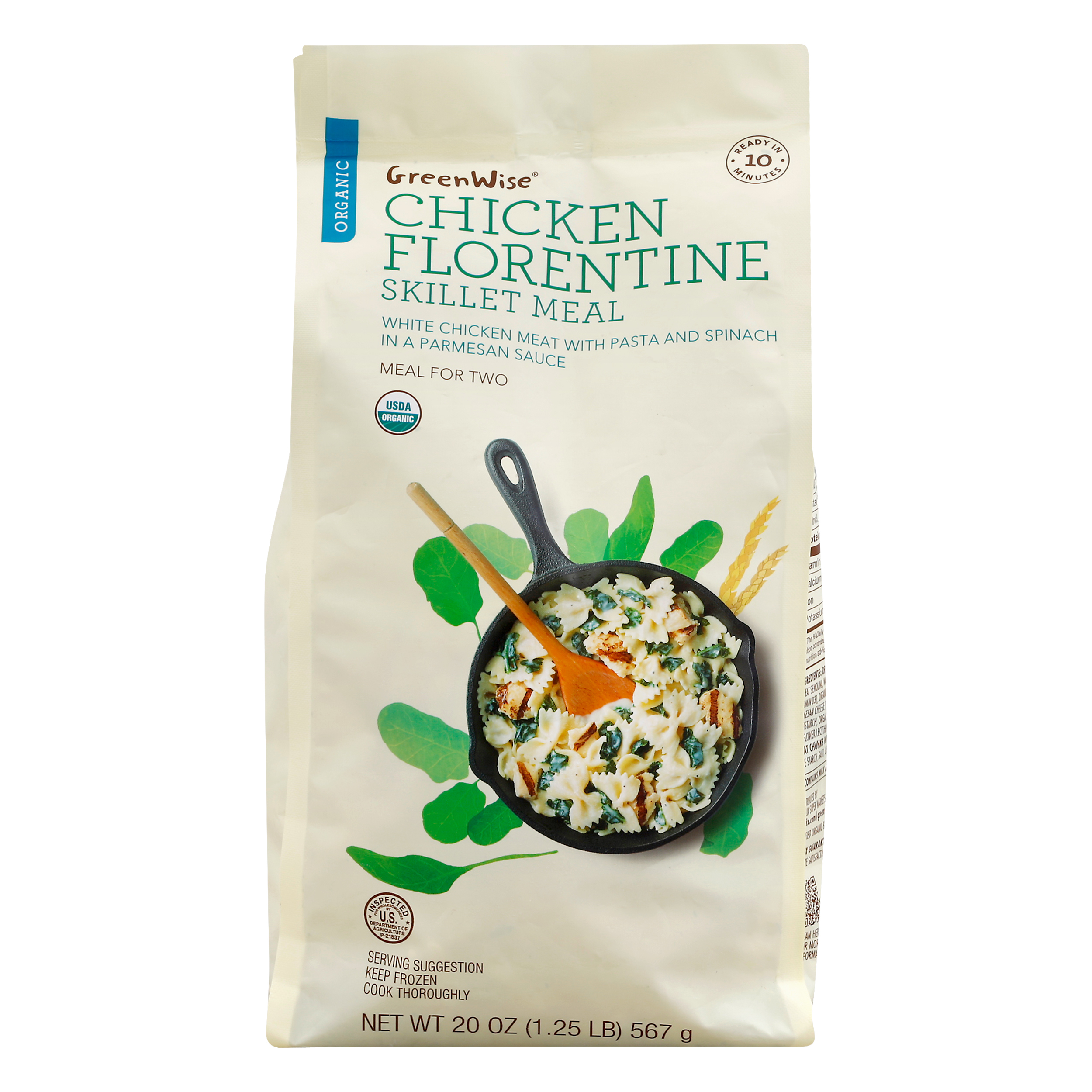 GreenWise Organic Chicken Florentine Skillet Meal 20.0 oz BAG