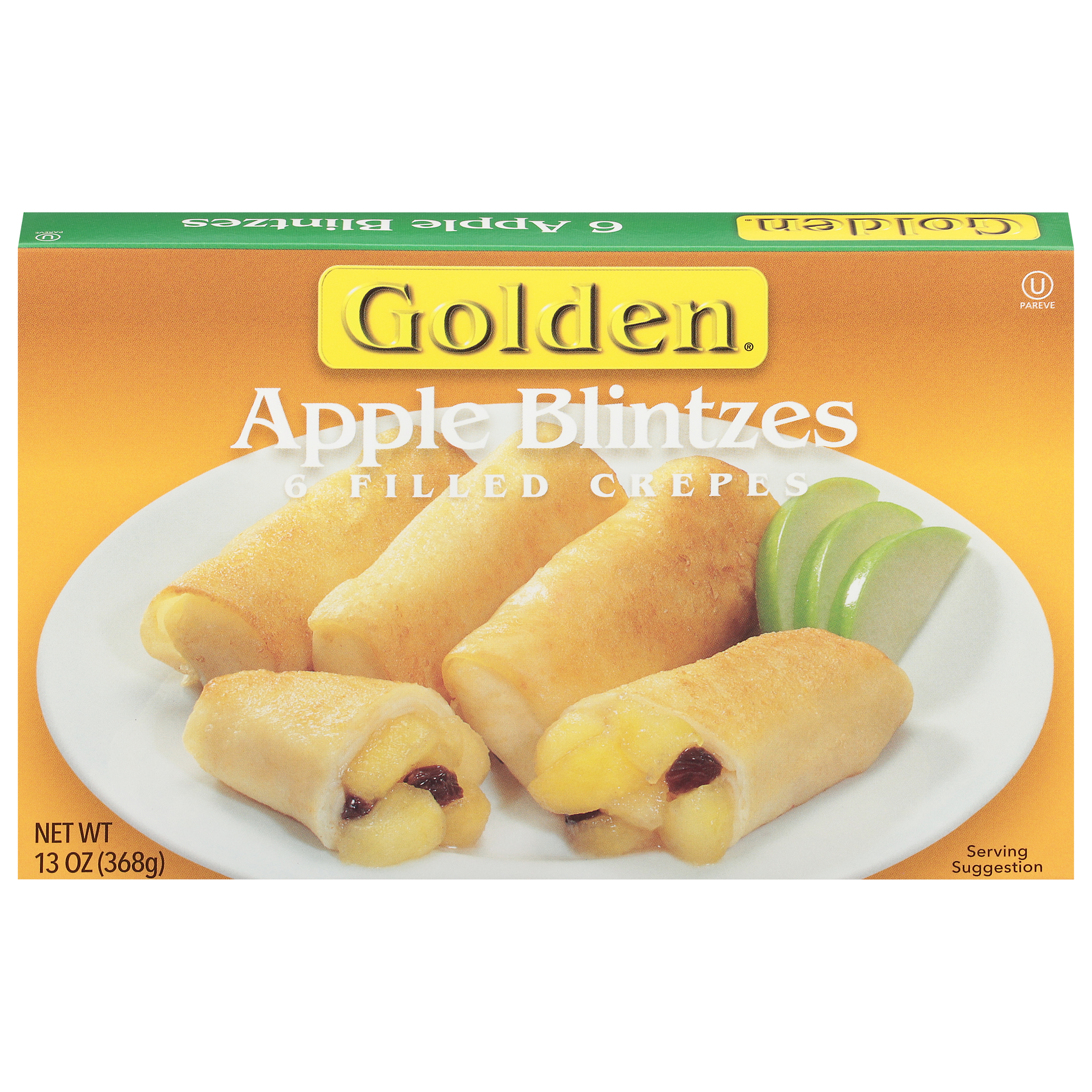 Golden Filled Crepes Apple Blintzes