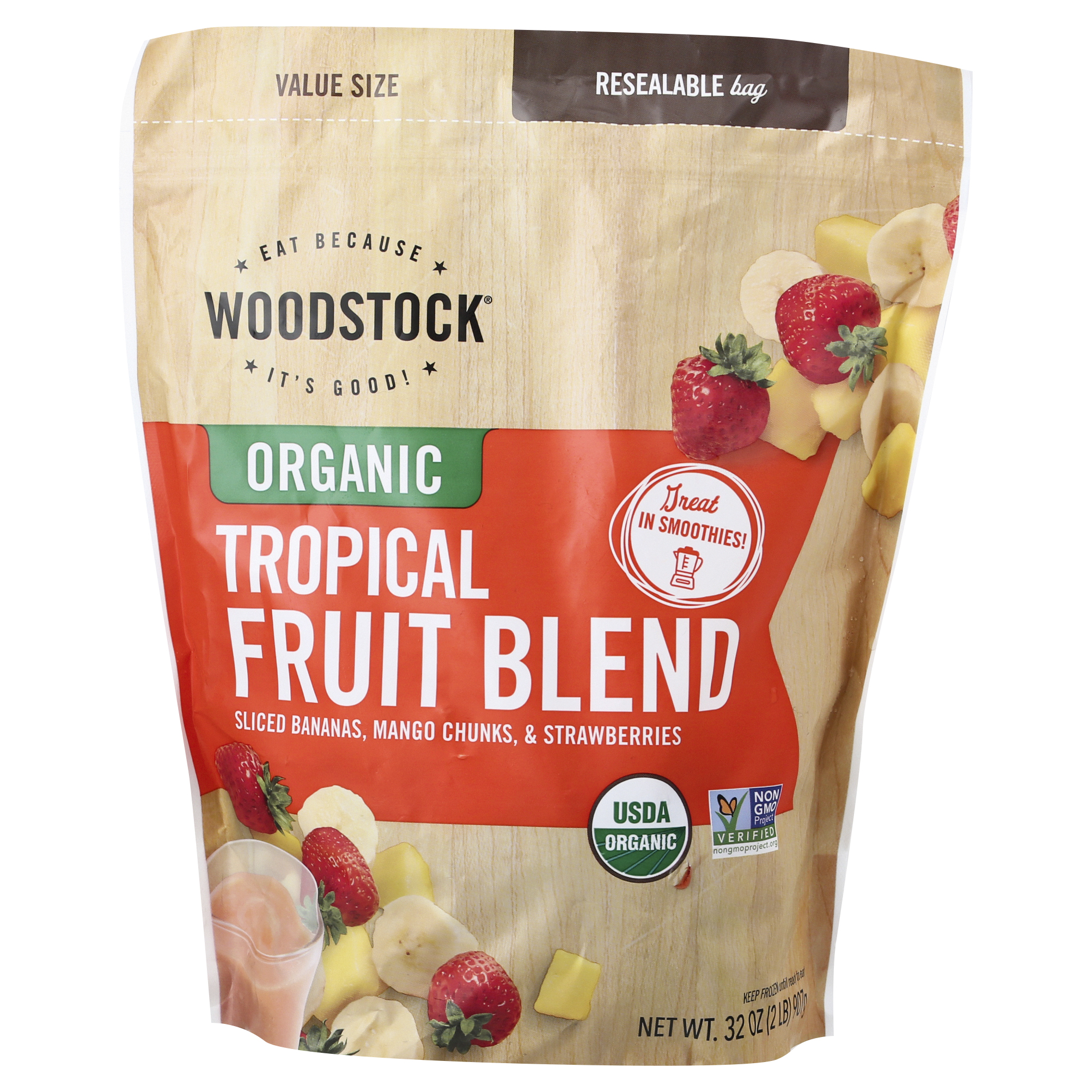 Woodstock Value Size Organic Tropical Fruit Blend