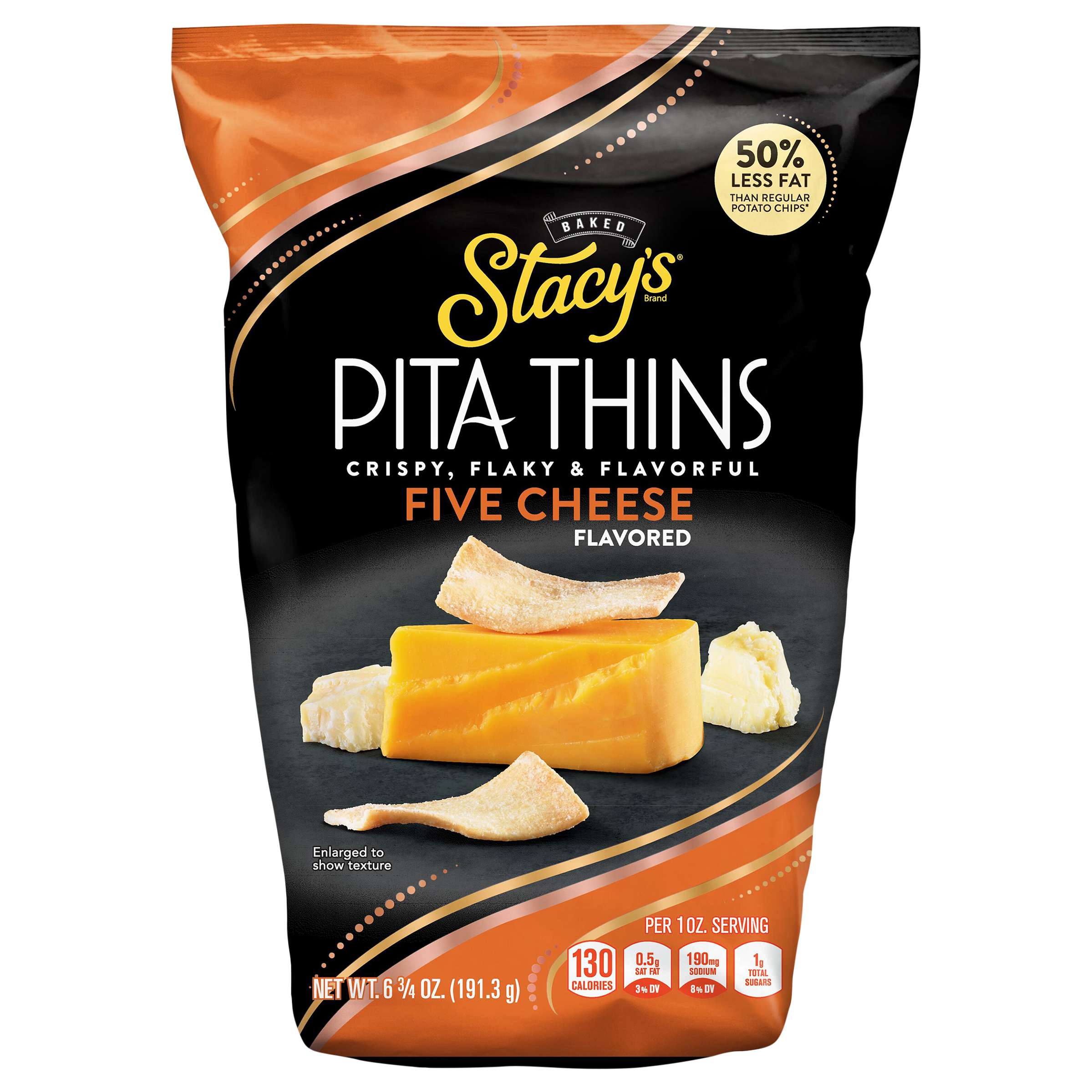 Stacy's Baked Pita Thins Five Cheese Flavored 6 3/4 Oz