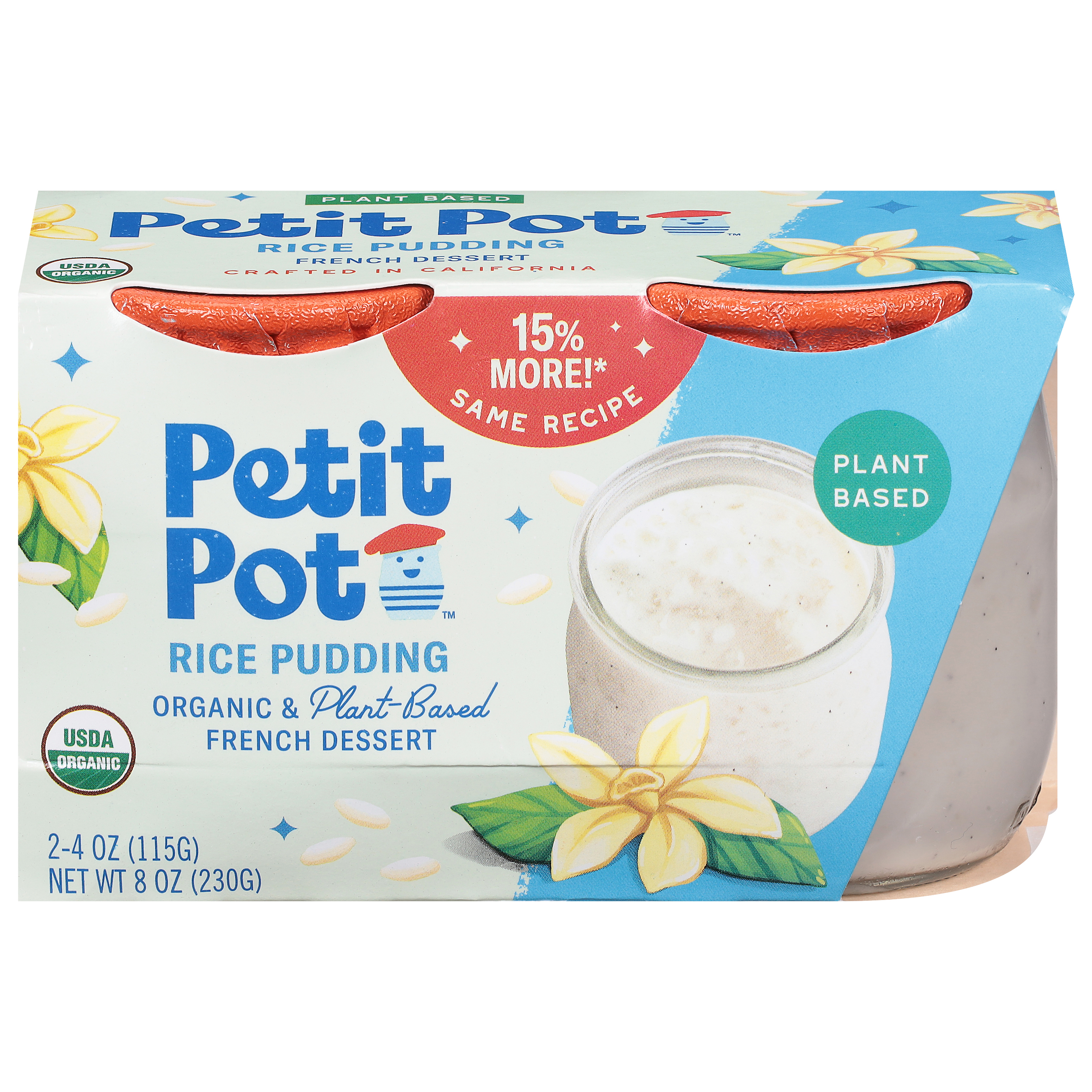 Petit Pot Organic & Plant-Based Rice Pudding French Dessert