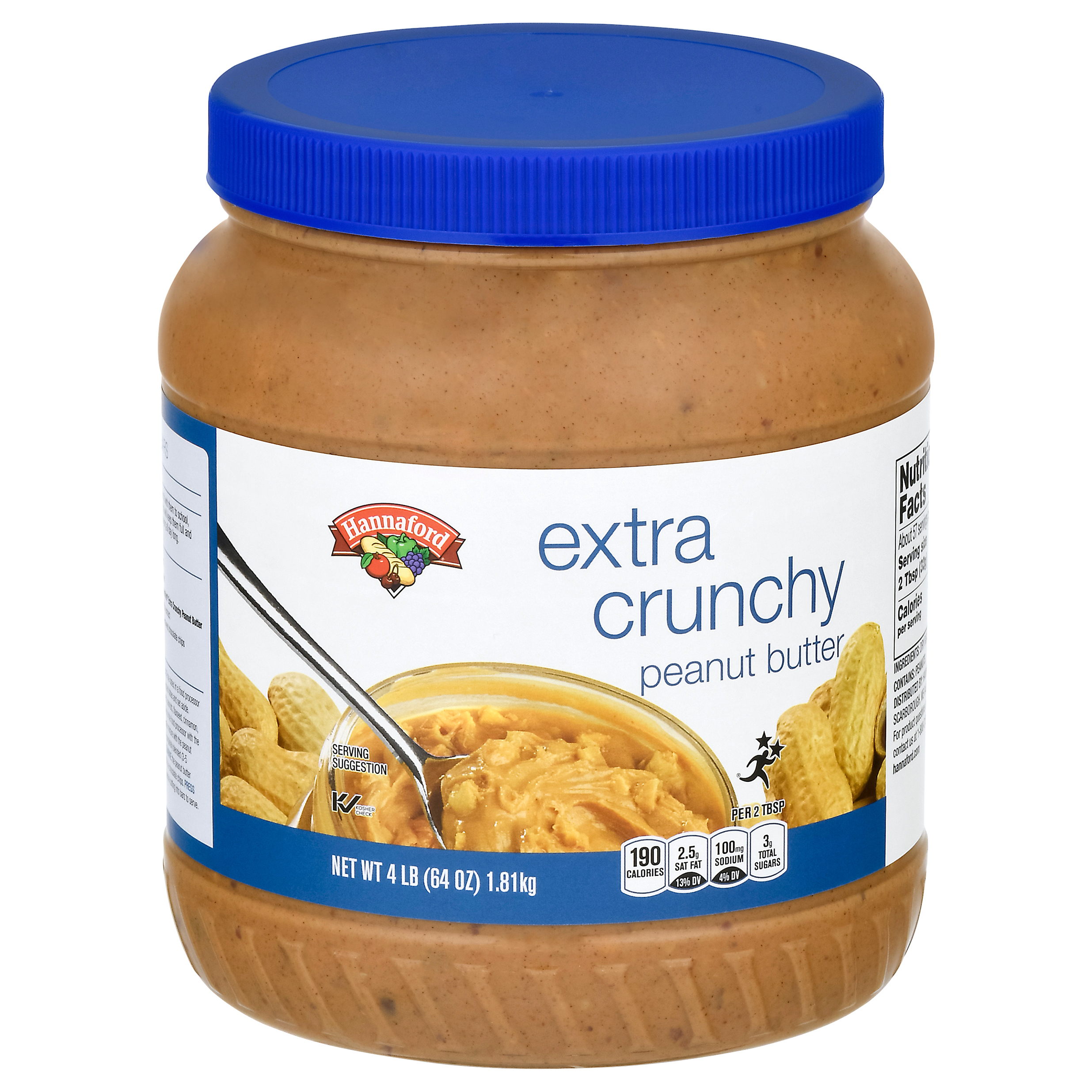 Hannaford Extra Crunchy Peanut Butter 4 lb
