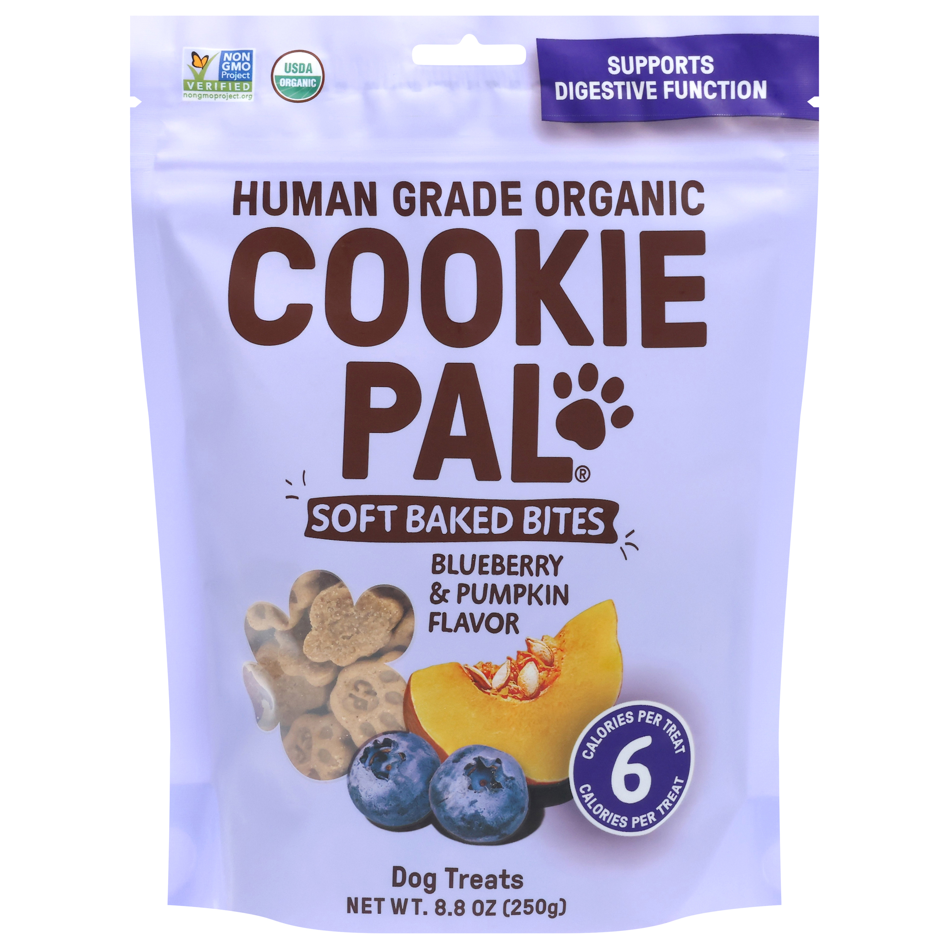 Cookie Pal Soft Baked Bites Blueberry & Pumpkin Flavor Dog Treats