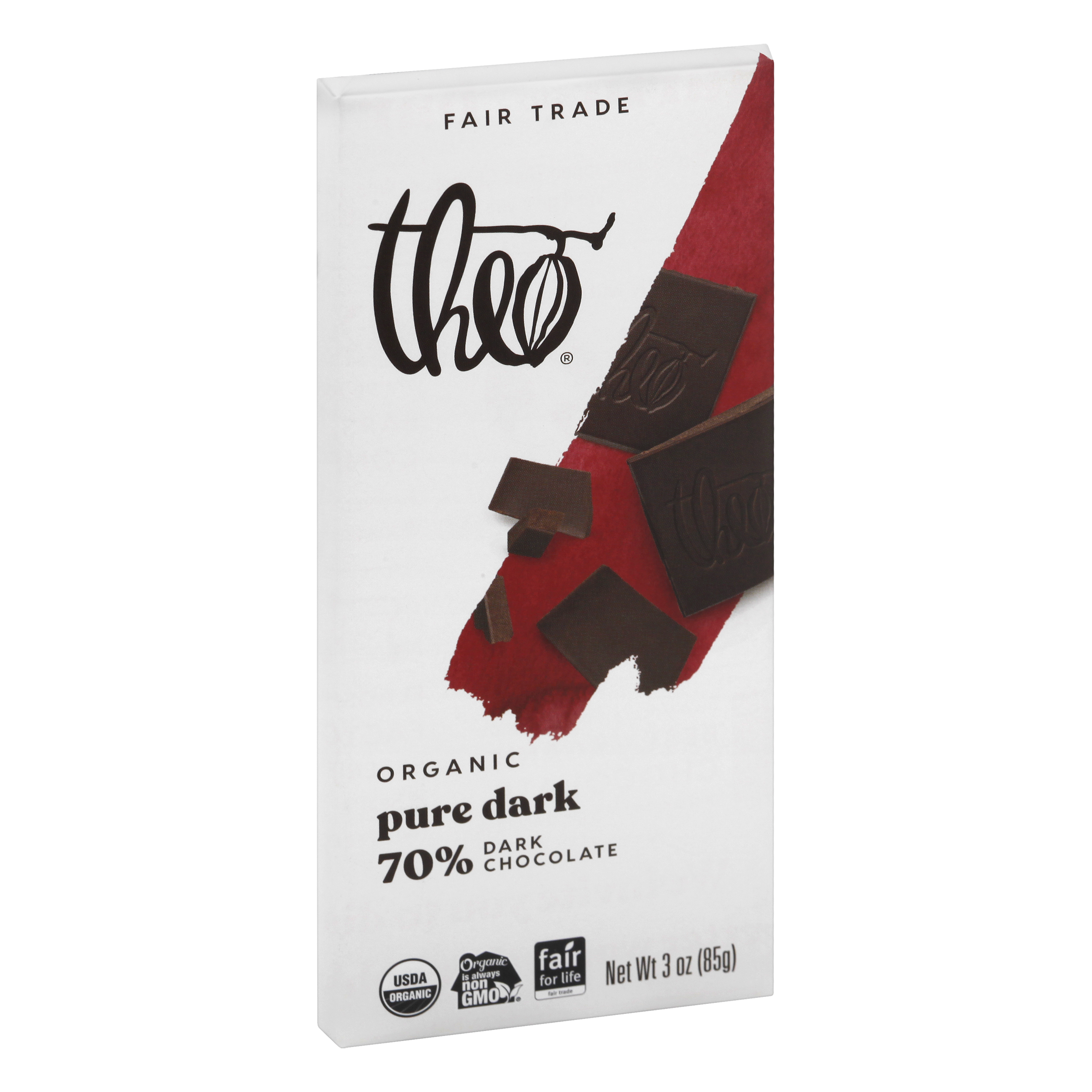 Theo Organic 70% Dark Chocolate Pure Dark