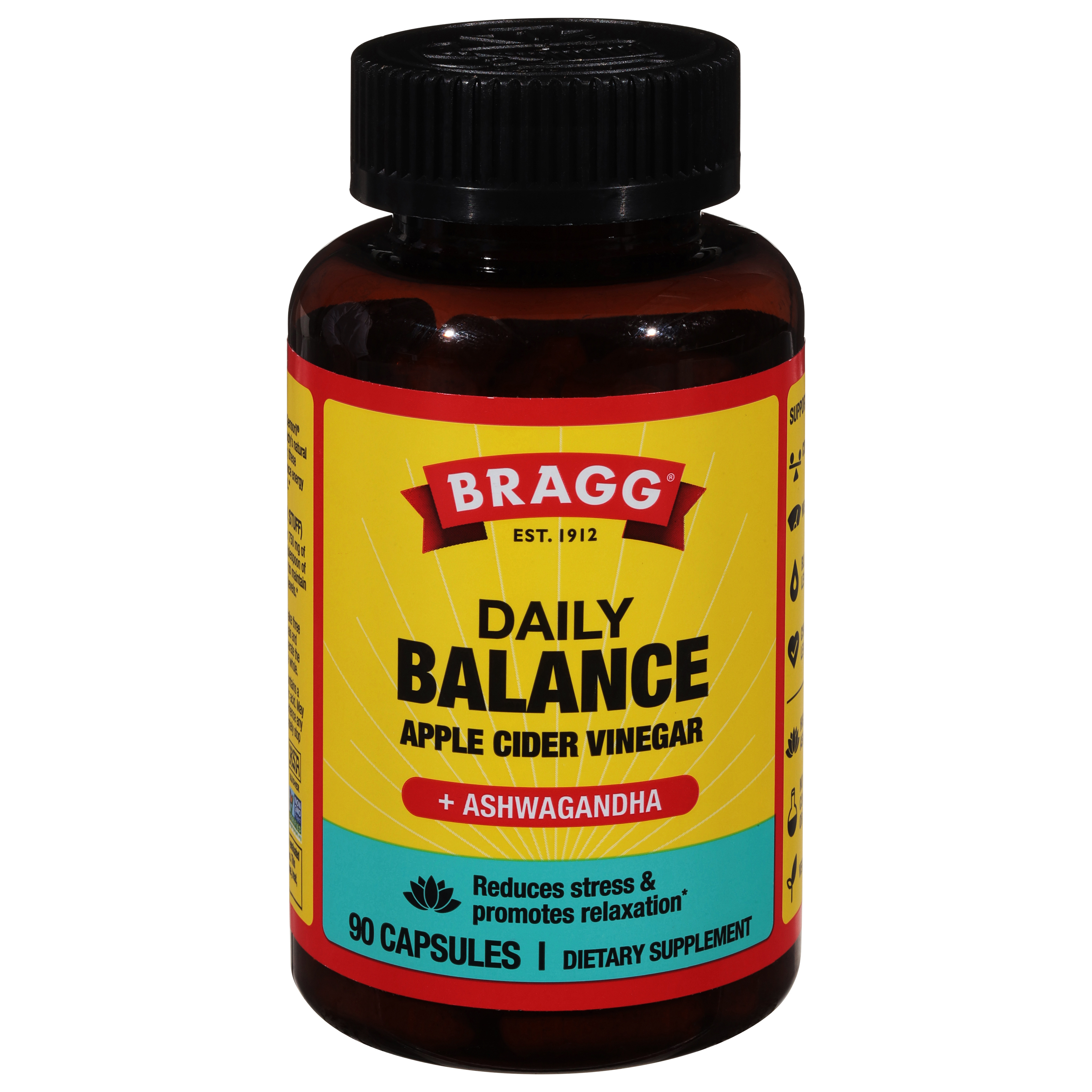 Bragg Daily Balance Apple Cider Vinegar + Ashwagandha 90 Capsules